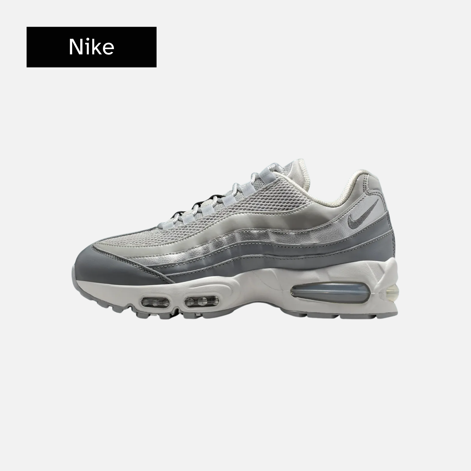 Wmns Nike Air Max 95 'Big Bubble - Grey Fog Silver'