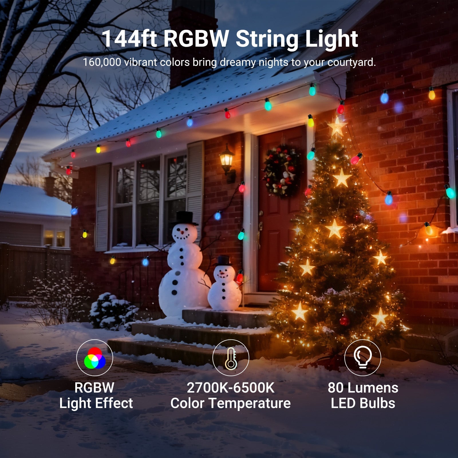 NEEWER NR01 RGBW Outdoor String Light