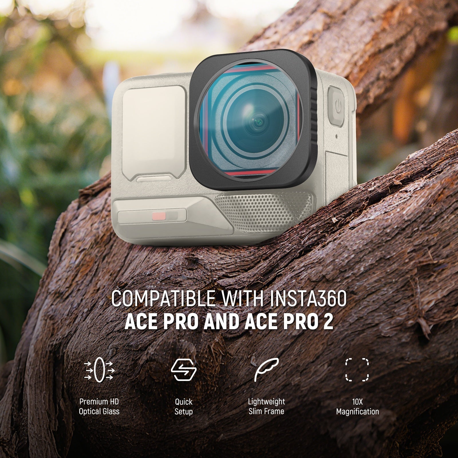 NEEWER LS-C40 10X Macro Lens For Insta360 Ace Pro/Ace Pro 2