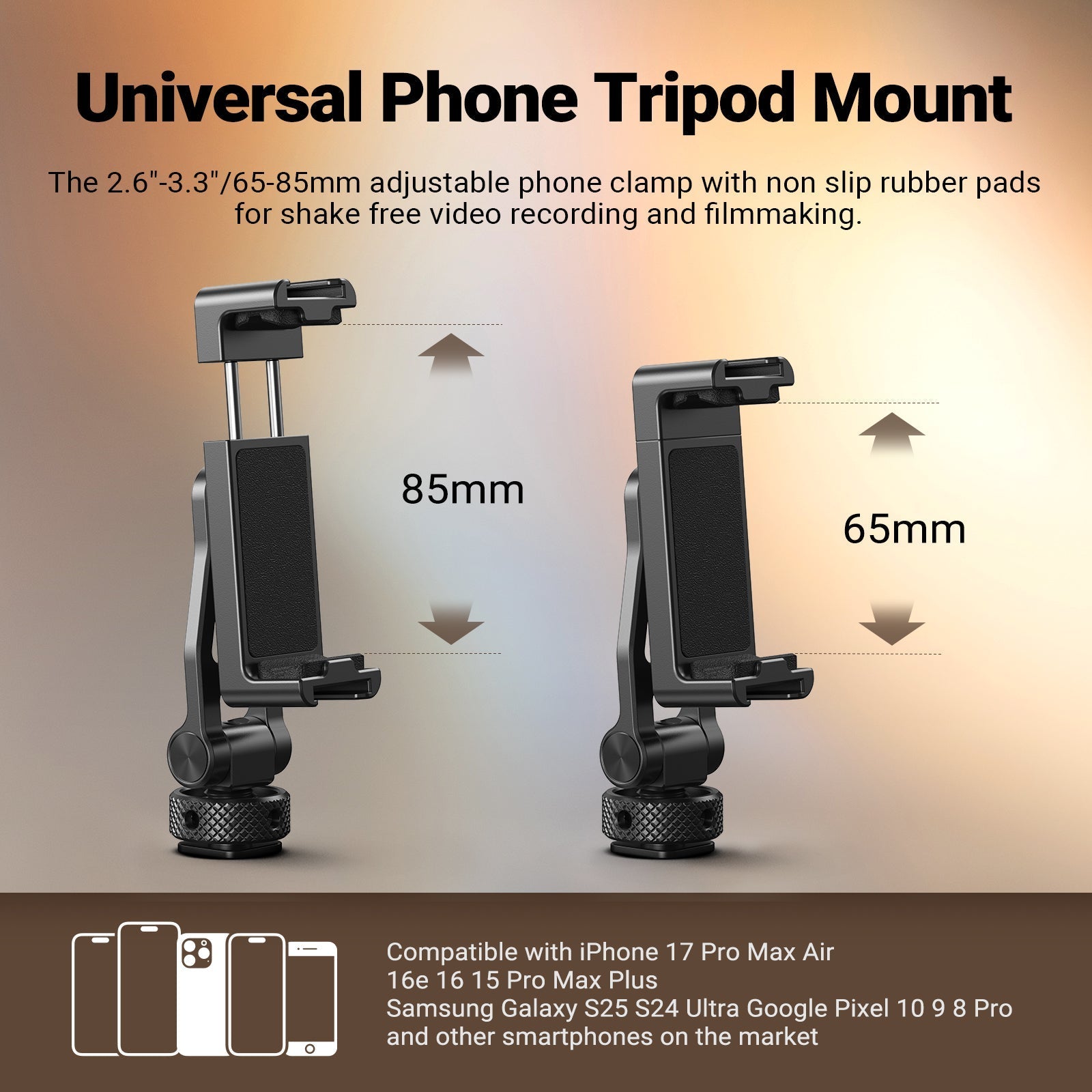 NEEWER GA010 Phone Tripod Mount For DJI RS 2 RSC 2 RS 3 Pro