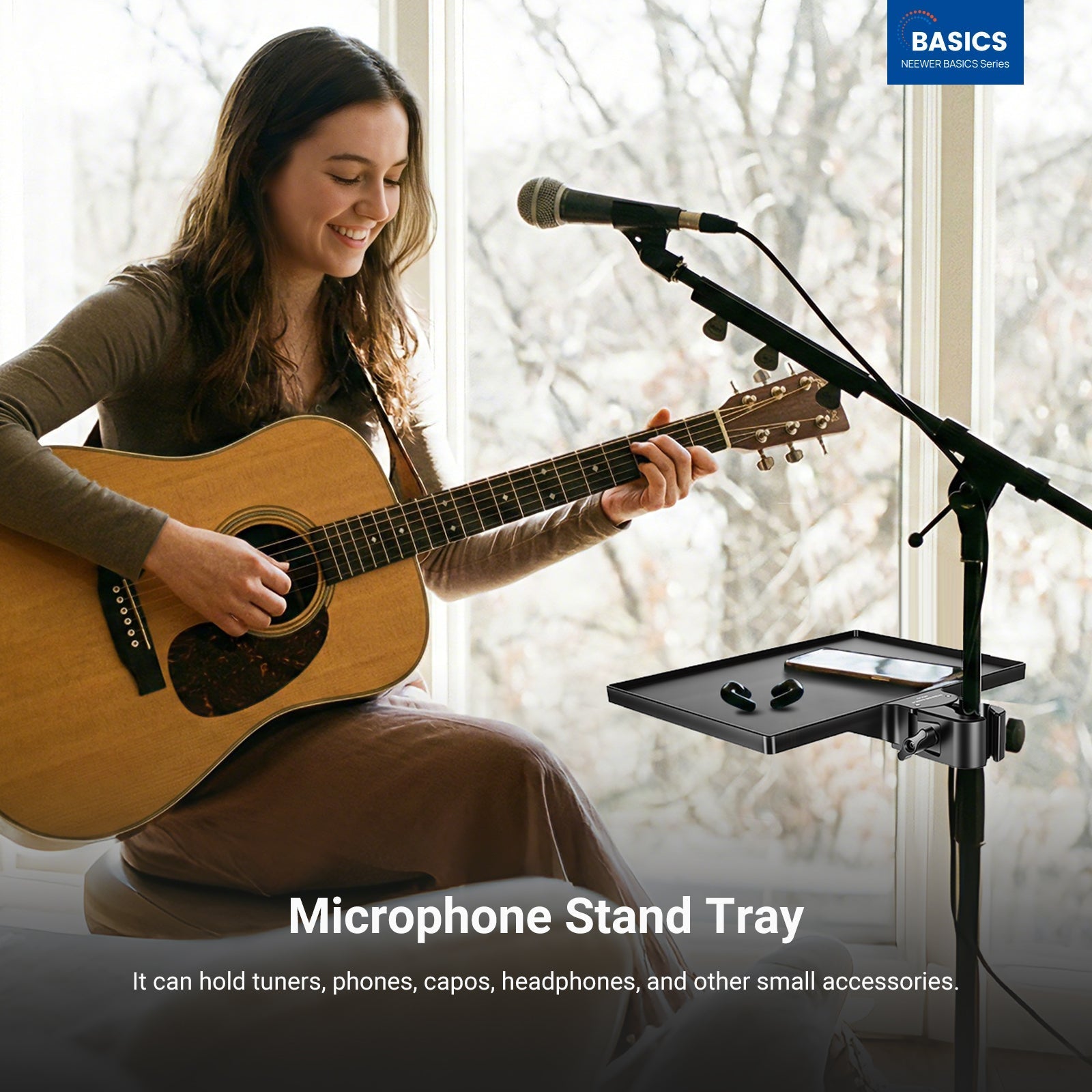 NEEWER BASICS MS047 Microphone Stand Tray