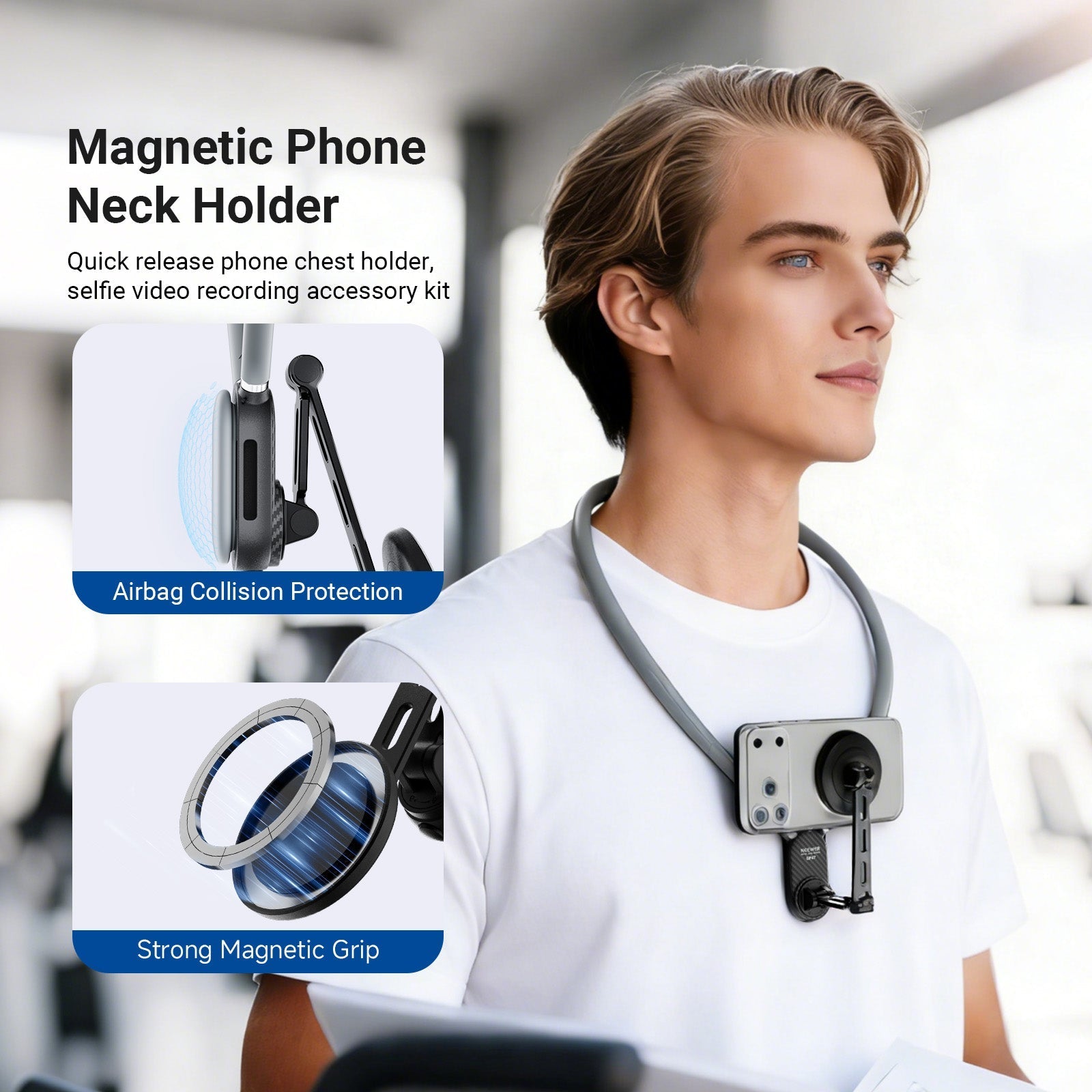 NEEWER GP47 Magnetic Neck Phone Holder