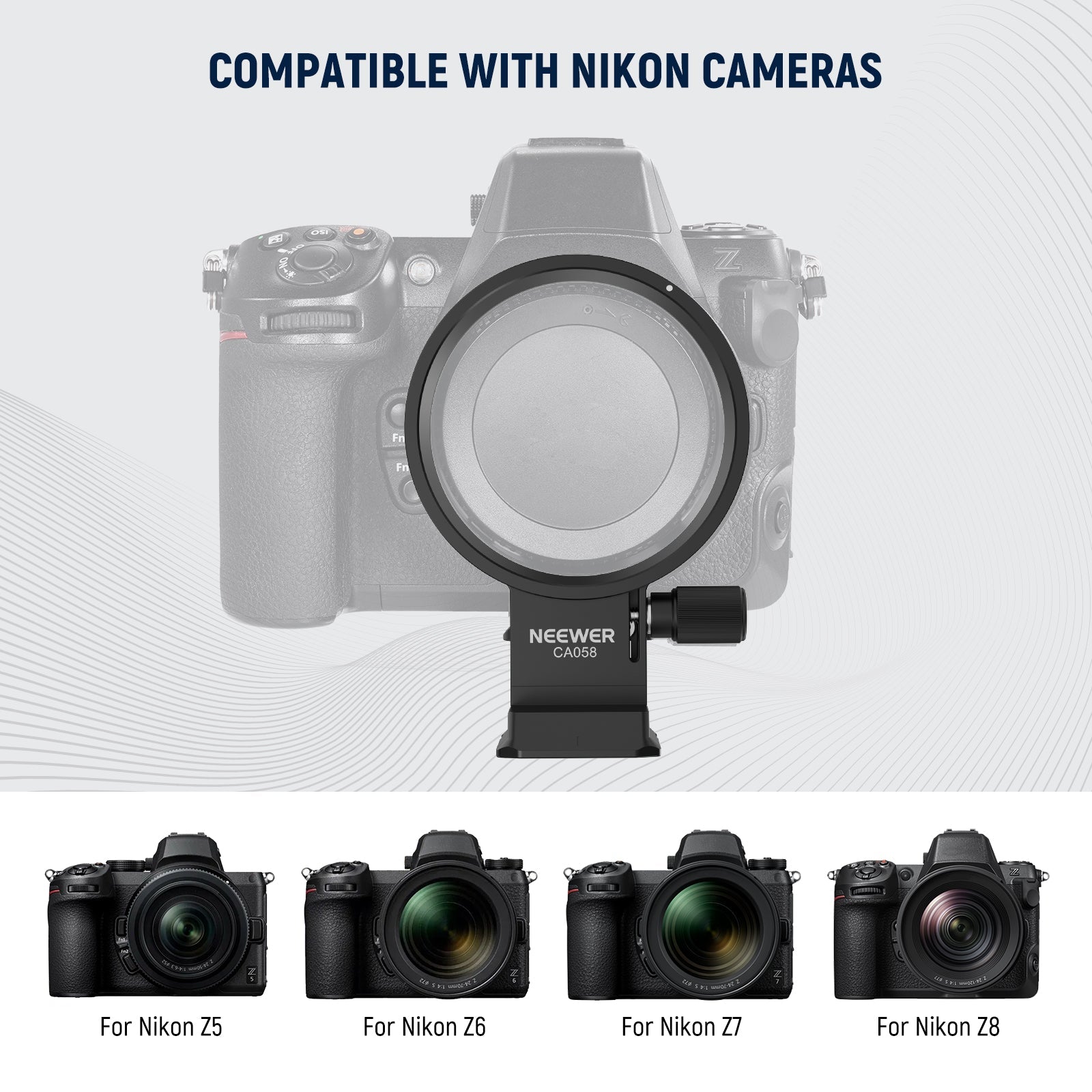 NEEWER Rotatable Camera Lens Collar for Camera