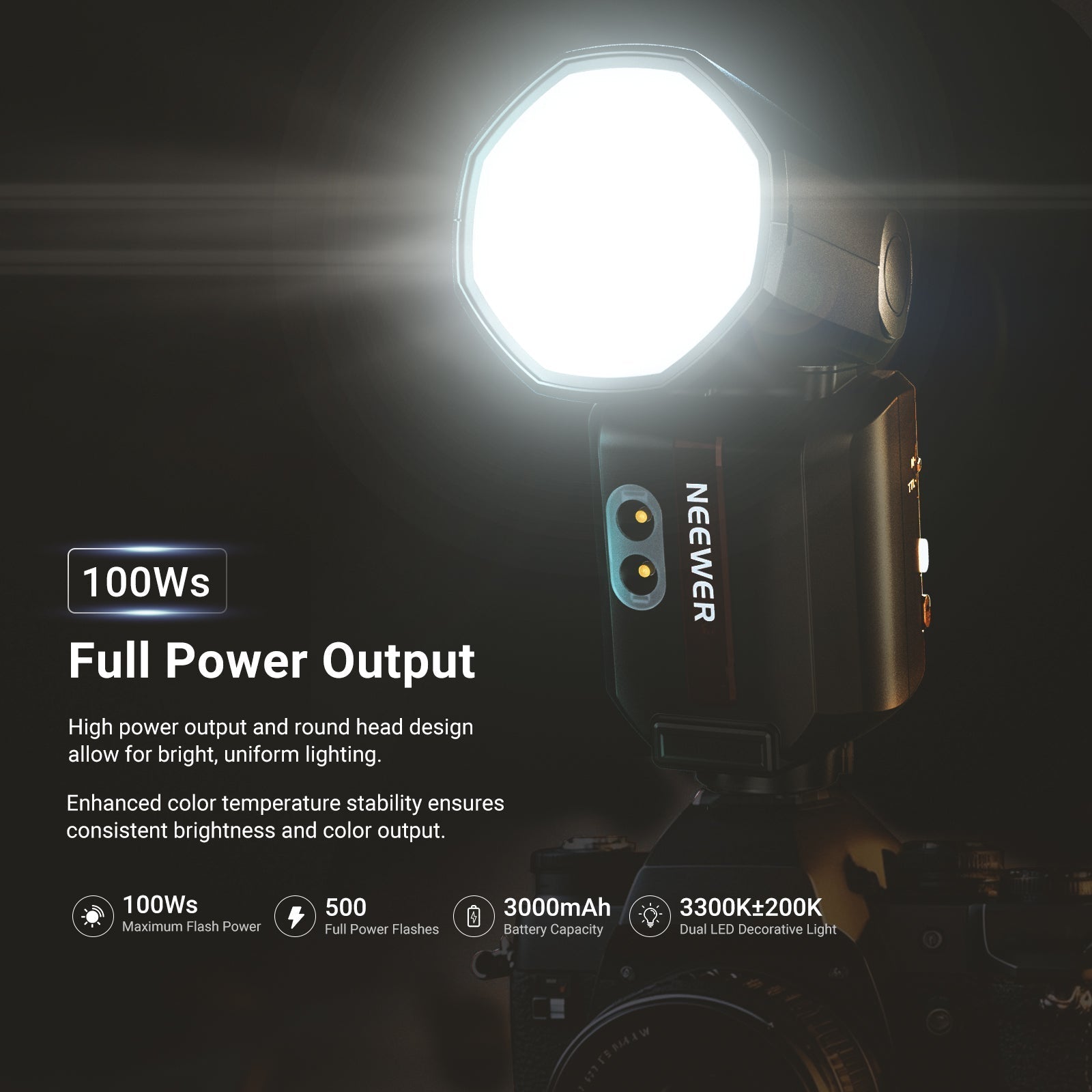 NEEWER Z3 100Ws 2.4G TTL Flash Speedlite