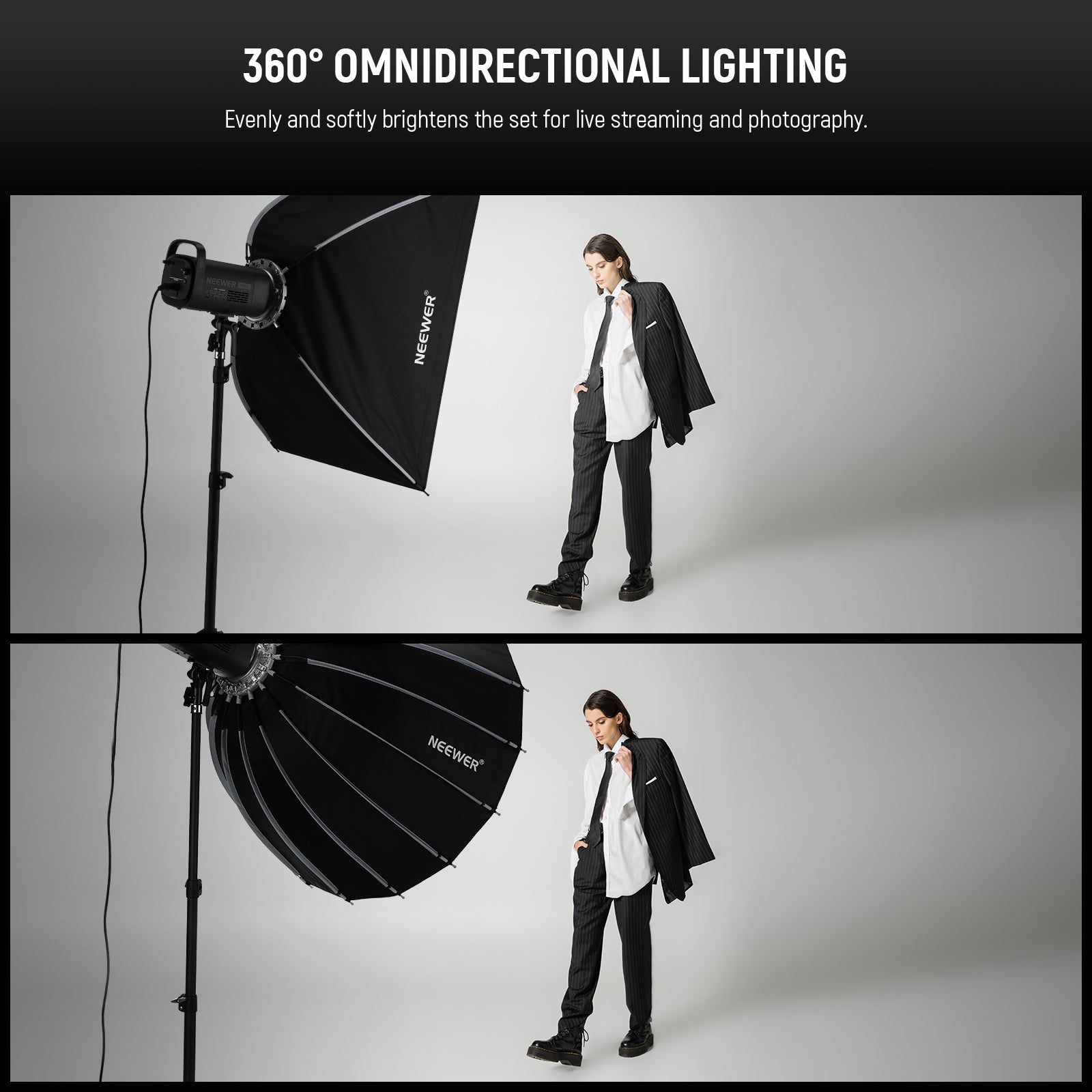 NEEWER NS55P/NS70P/NS90P/NS120P Parabolic Softbox