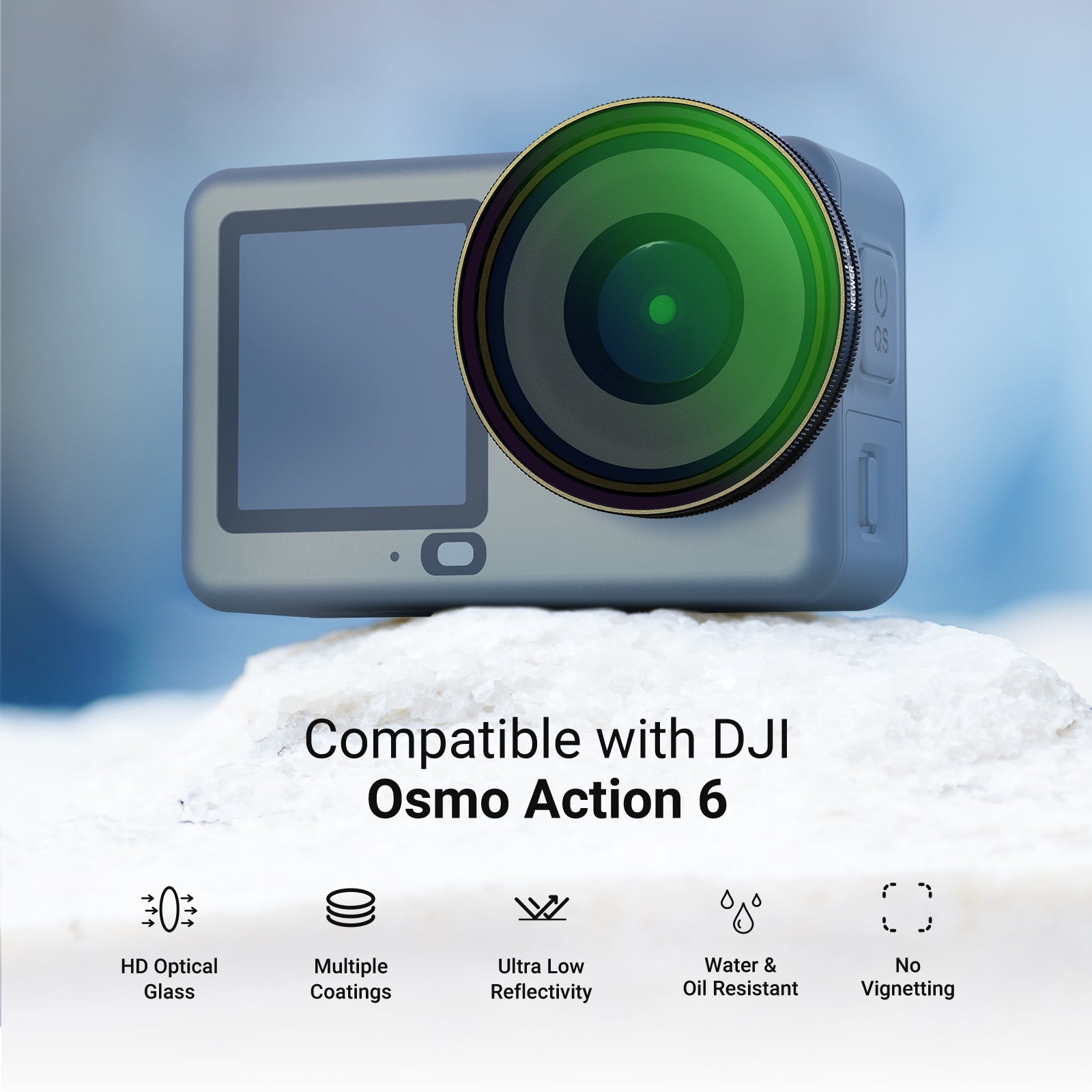 NEEWER Filter Set Compatible with DJI Osmo Action 6