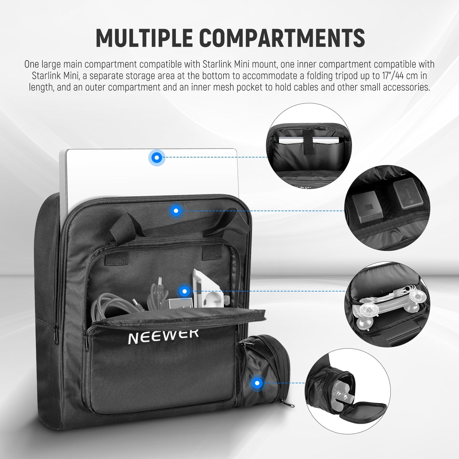 NEEWER RU-012 Travel Bag For Starlink Mini