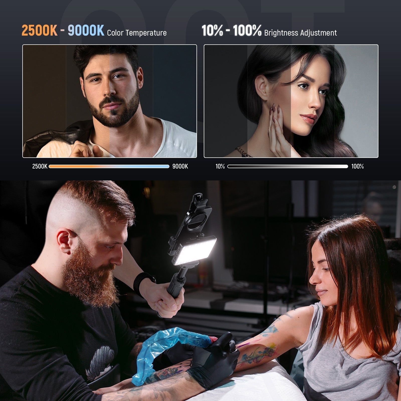 NEEWER BASICS BL120B Clip On LED Selfie Phone Light Kit