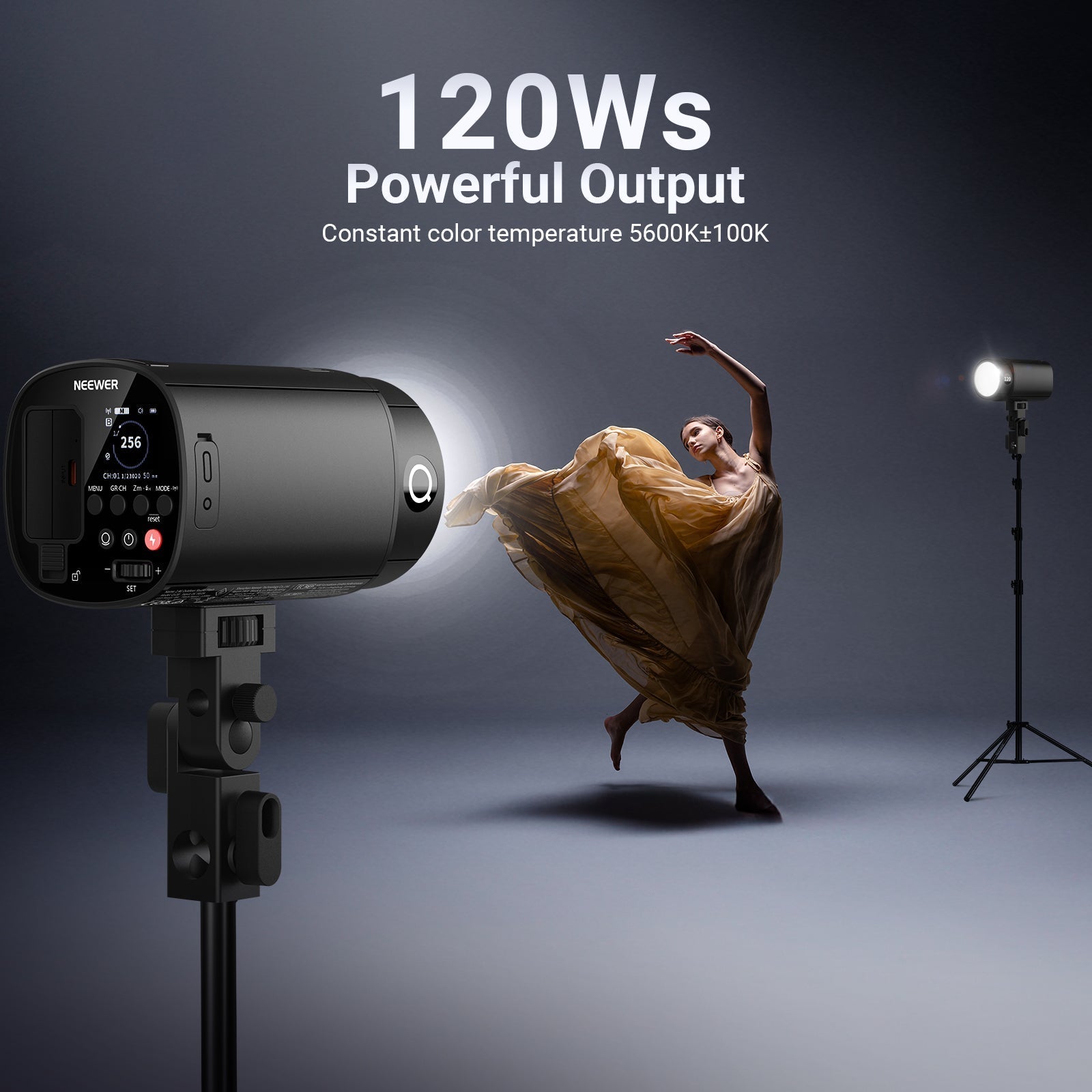 NEEWER Q120 120Ws 2.4G TTL Outdoor Studio Flash