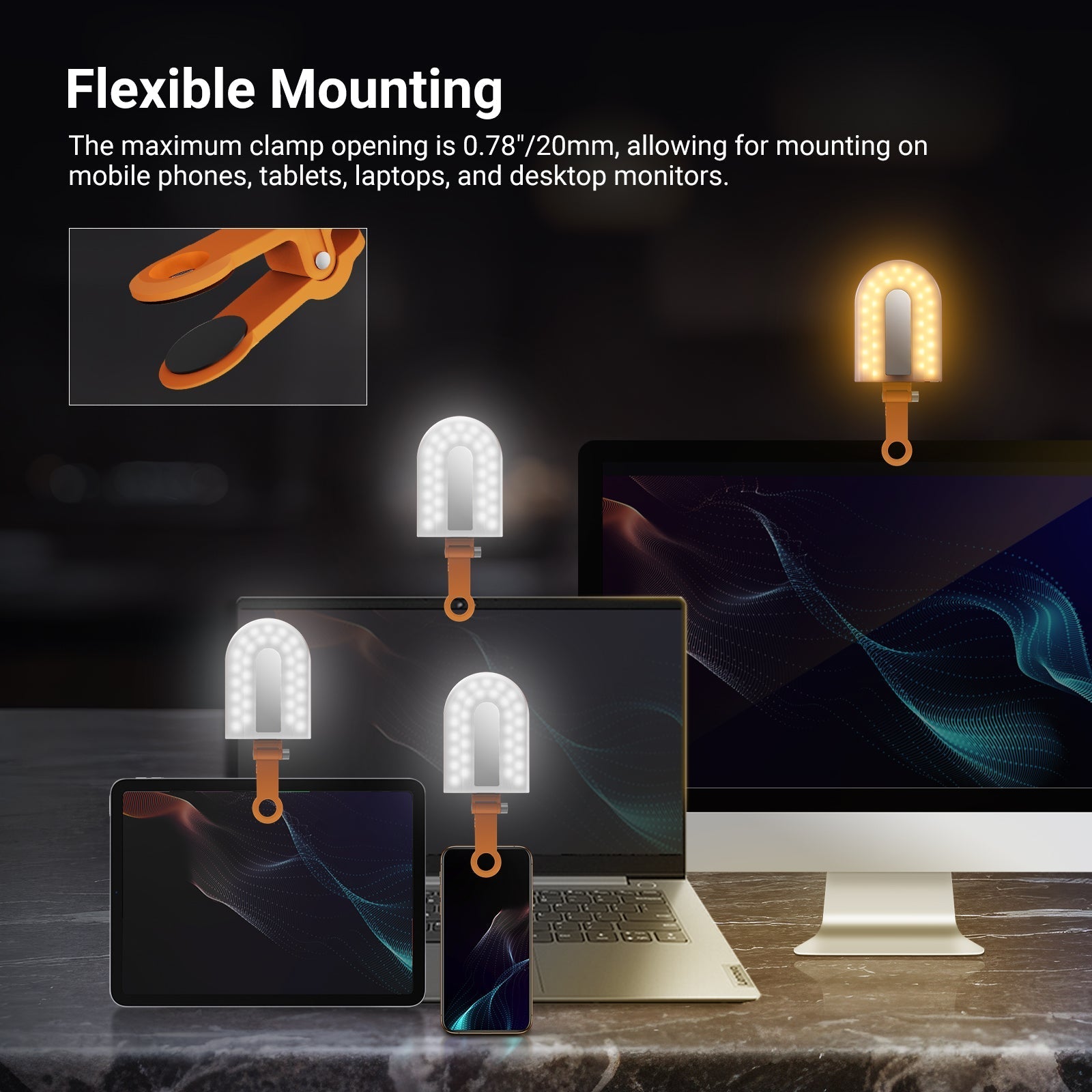 NEEWER GM66 Clip on Selfie Light