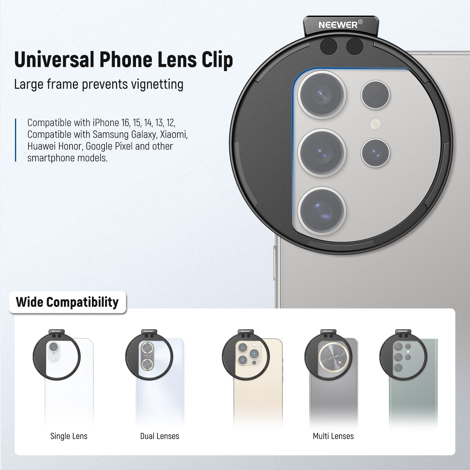 NEEWER 67mm Magnetic CPL Phone Filter