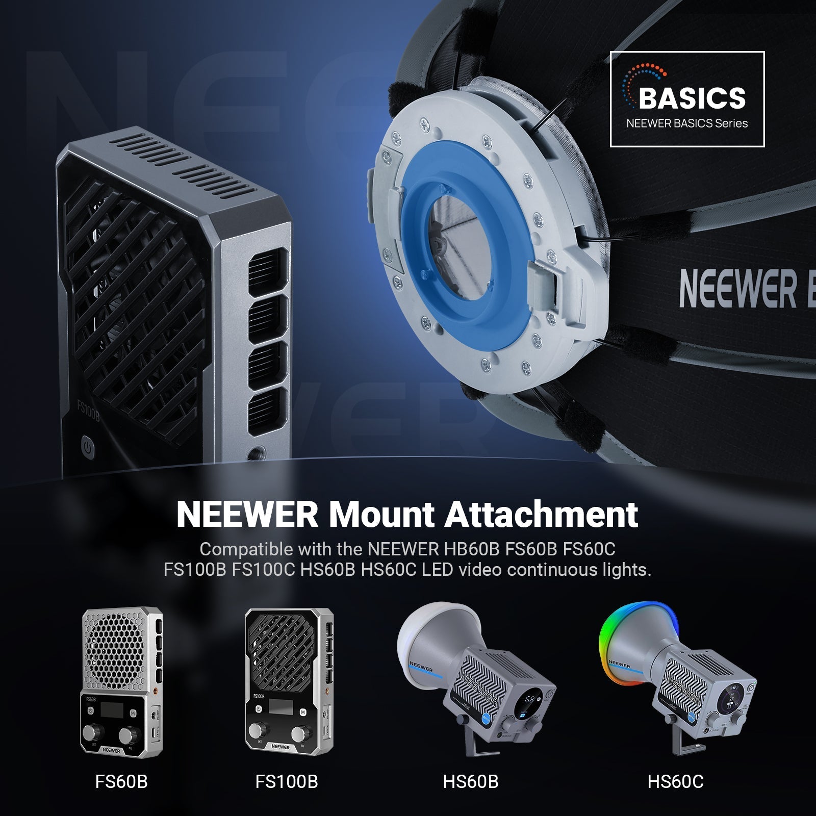 NEEWER BASICS NS68P 12" Octagon Softbox with Mini Mount