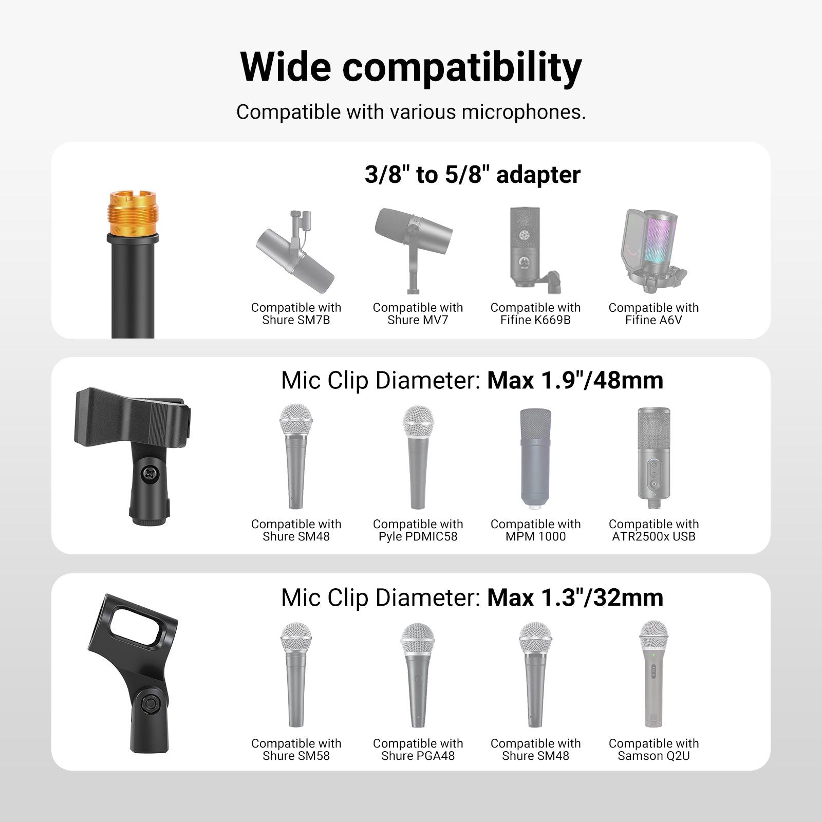 NEEWER MS046 Mic Stand Floor