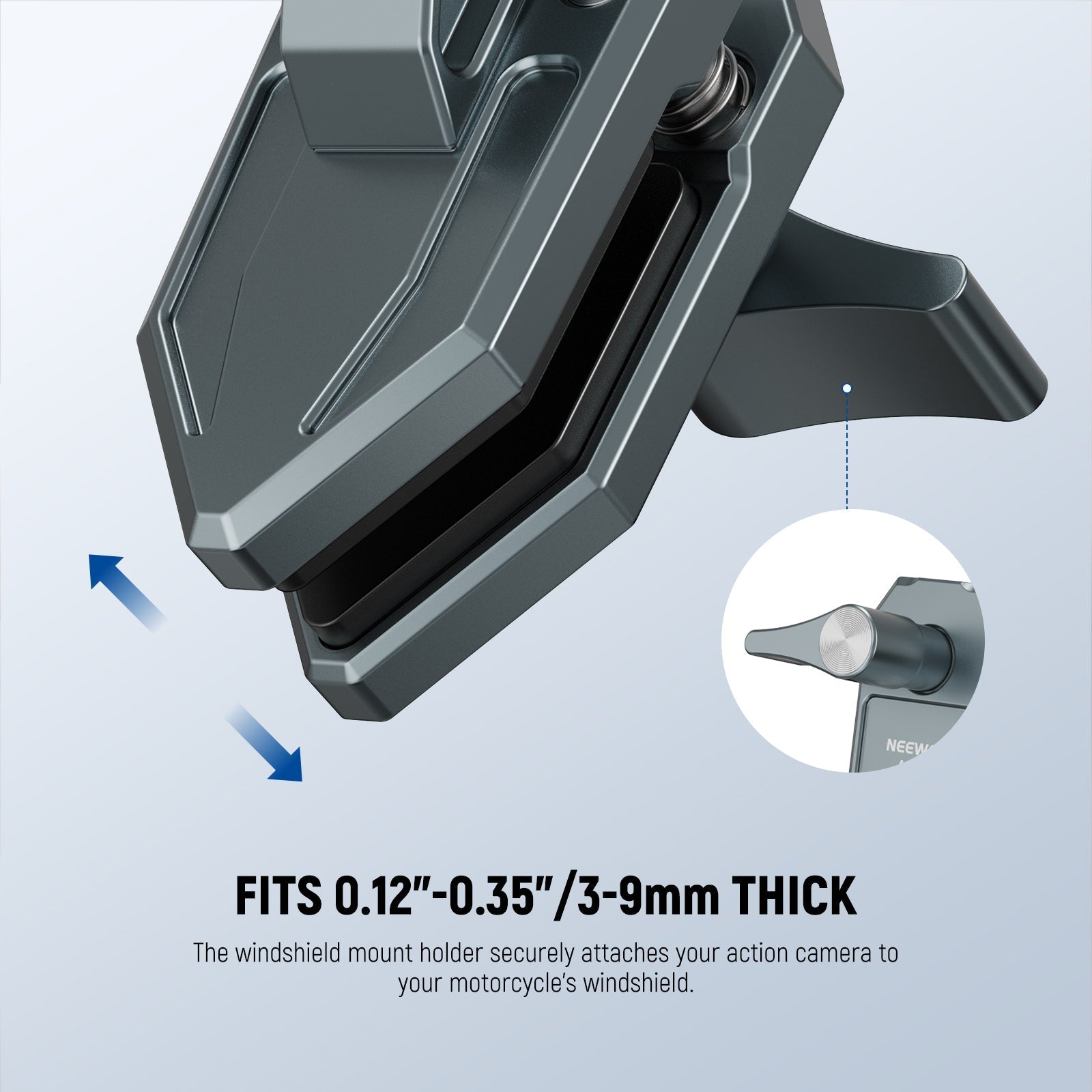 NEEWER AC032 Motorcycle Windshield Mount For Action Camera