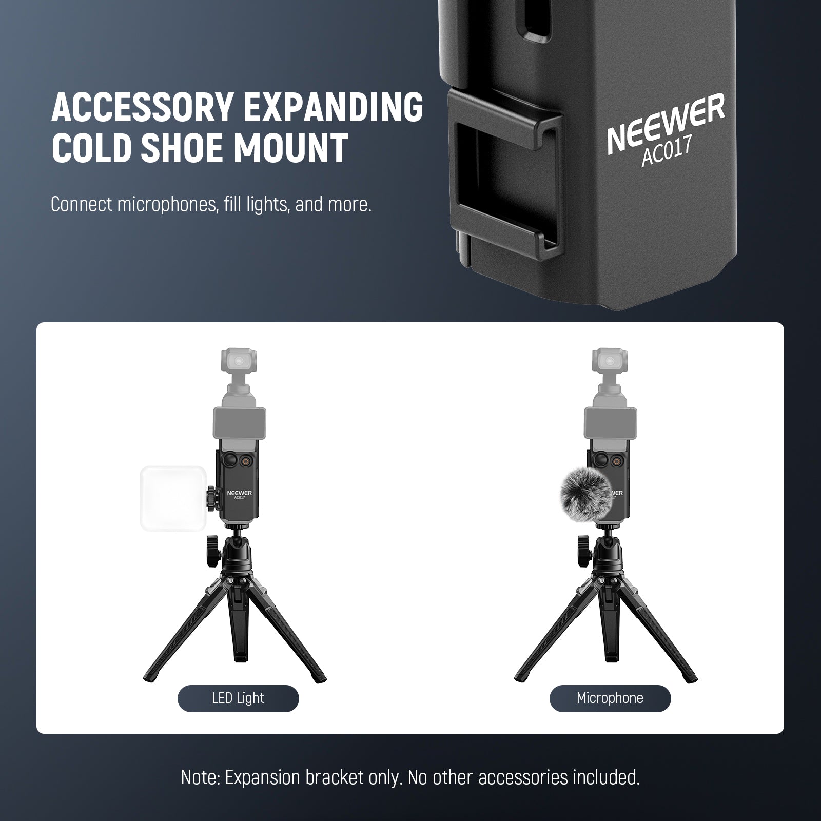 NEEWER BASICS AC017 Extension Adapter Bracket For DJI Osmo Pocket 3