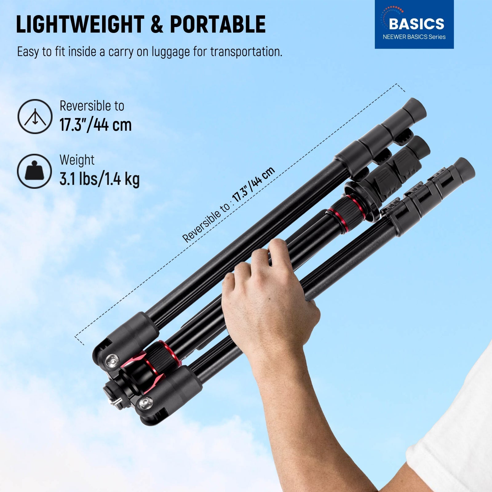NEEWER BASICS TP15 71" Camera Tripod Monopod
