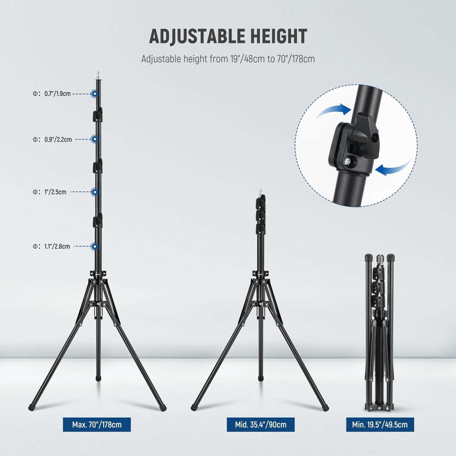 NEEWER ST178B 178cm Photography Light Stand