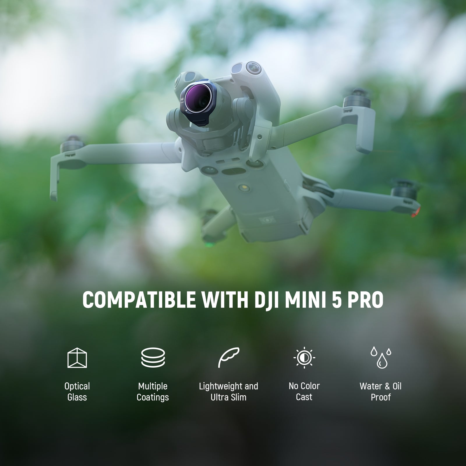 NEEWER Filter Set Compatible with DJI Mini 5 Pro Drone