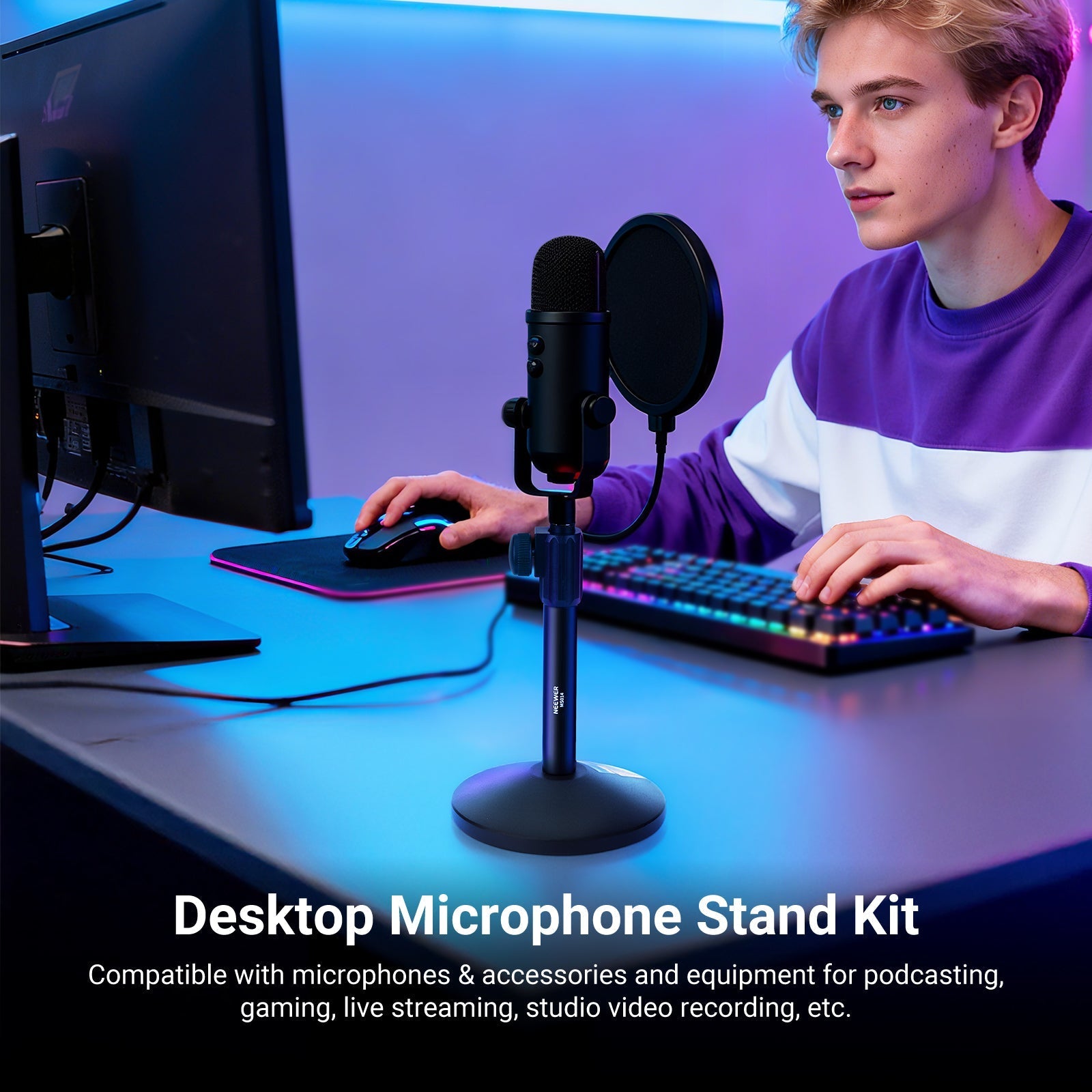 NEEWER MS014 Desk Microphone Stand