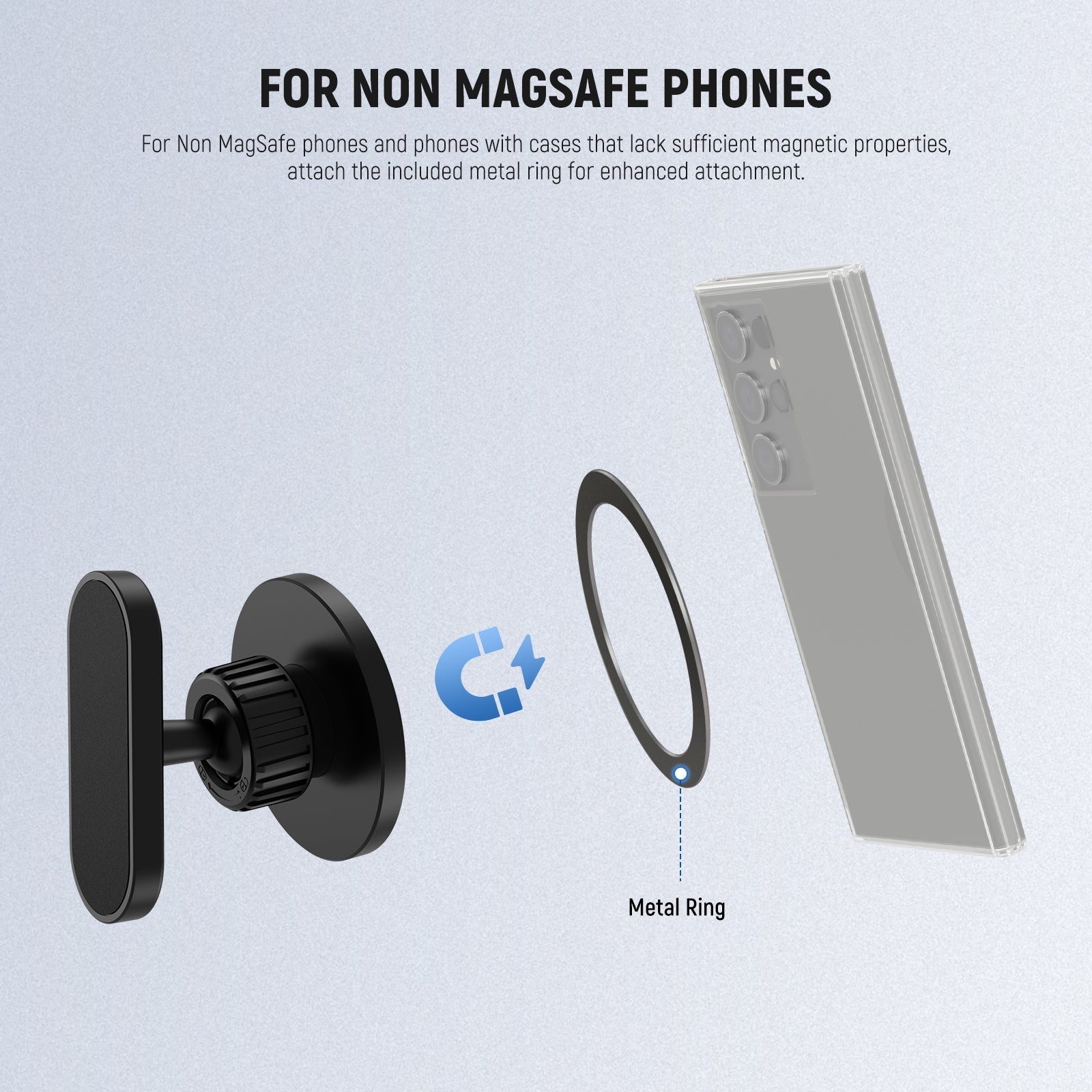 NEEWER PA099 Magnetic Golf Cart Phone Holder Mount