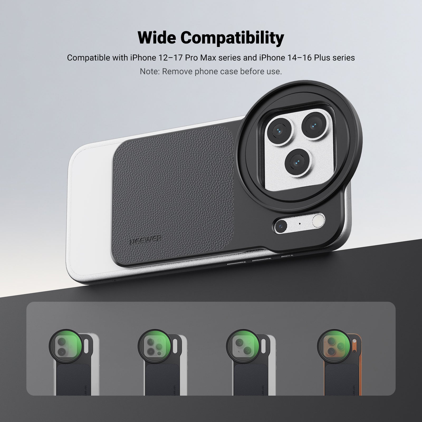 NEEWER FH-05 6.9" Magnetic Filter Backplate Kit For iPhone Pro Max & Plus Versions