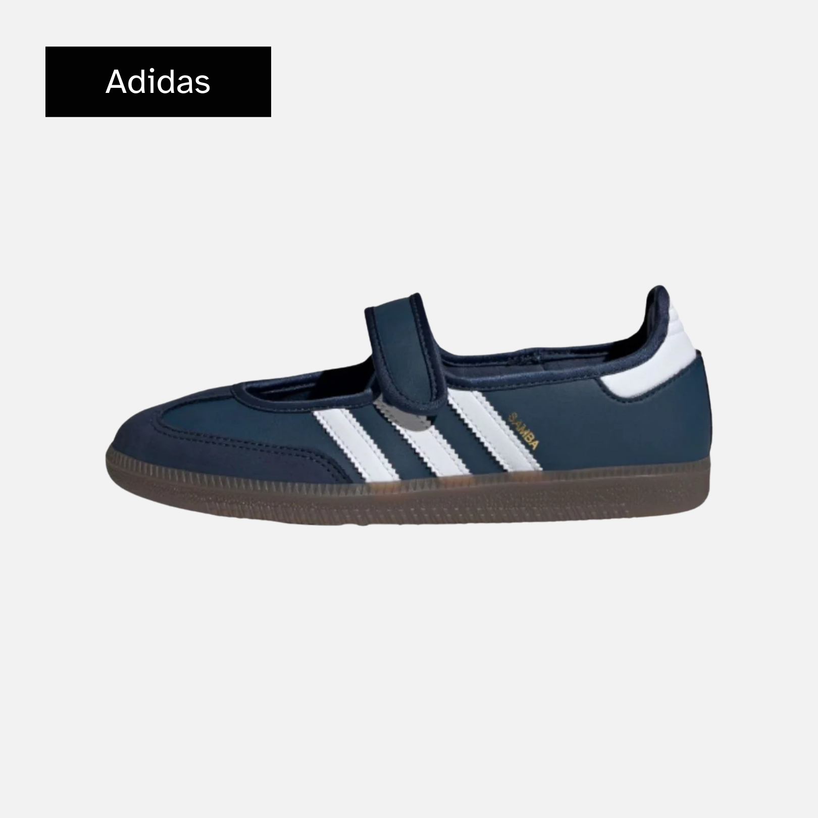adidas Wmns Samba Mary Jane 'Crew Navy White Gold Metallic'