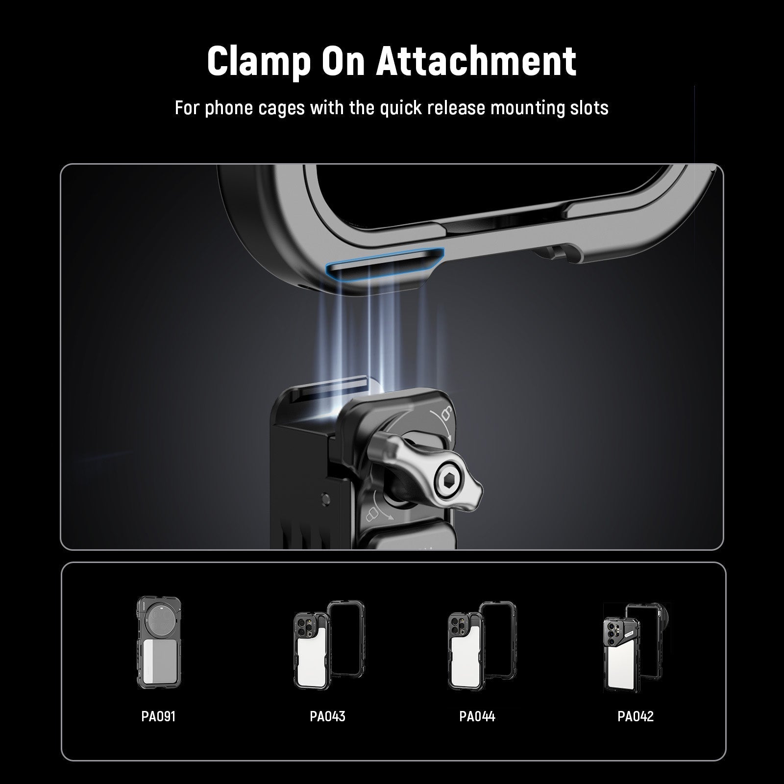 NEEWER PA124 Quick Release Phone Tripod Mount with Arca Type Base