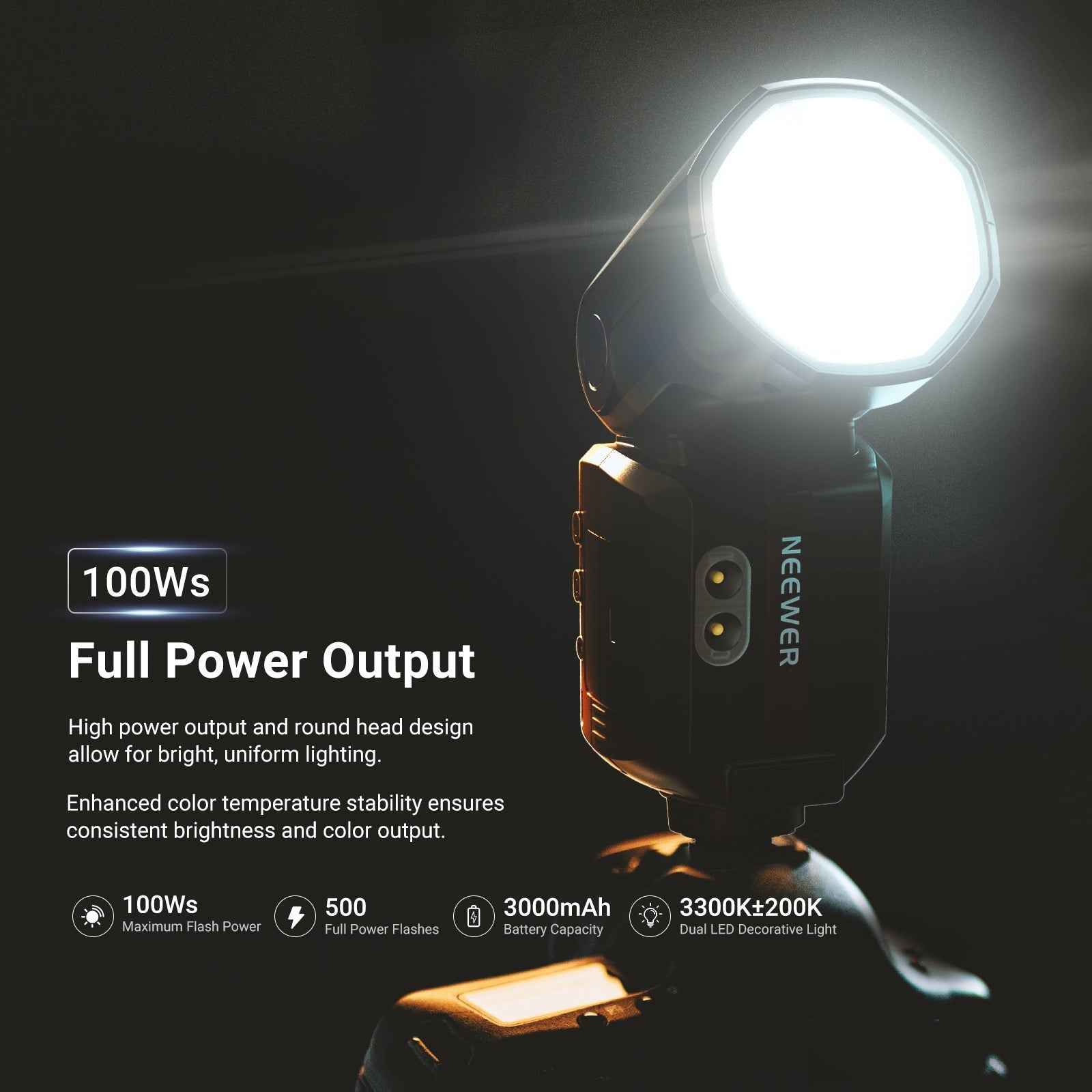 NEEWER Z3 100Ws 2.4G TTL Flash Speedlite