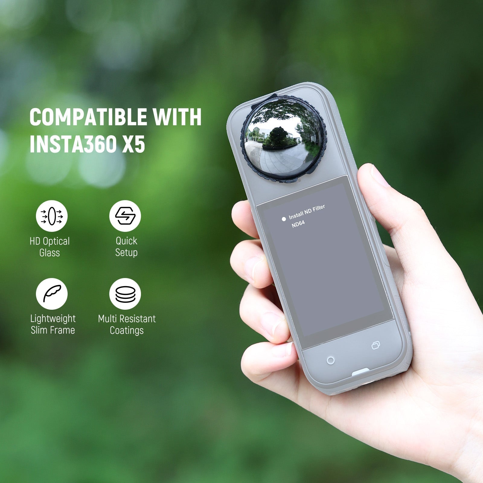 NEEWER ND Filters Compatible with Insta360 X5