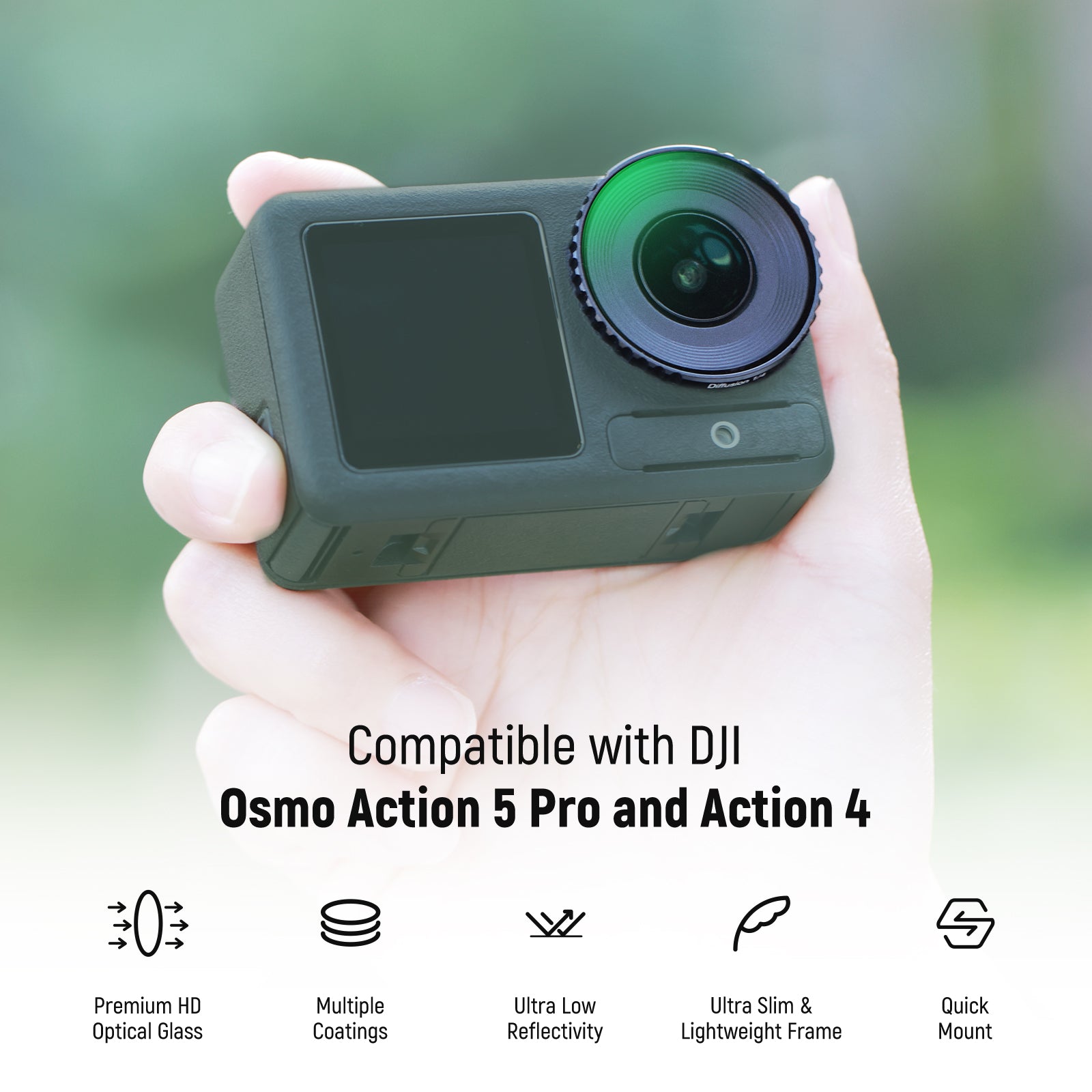 NEEWER Filter Lens Set For DJI Osmo Action 5 Pro/4
