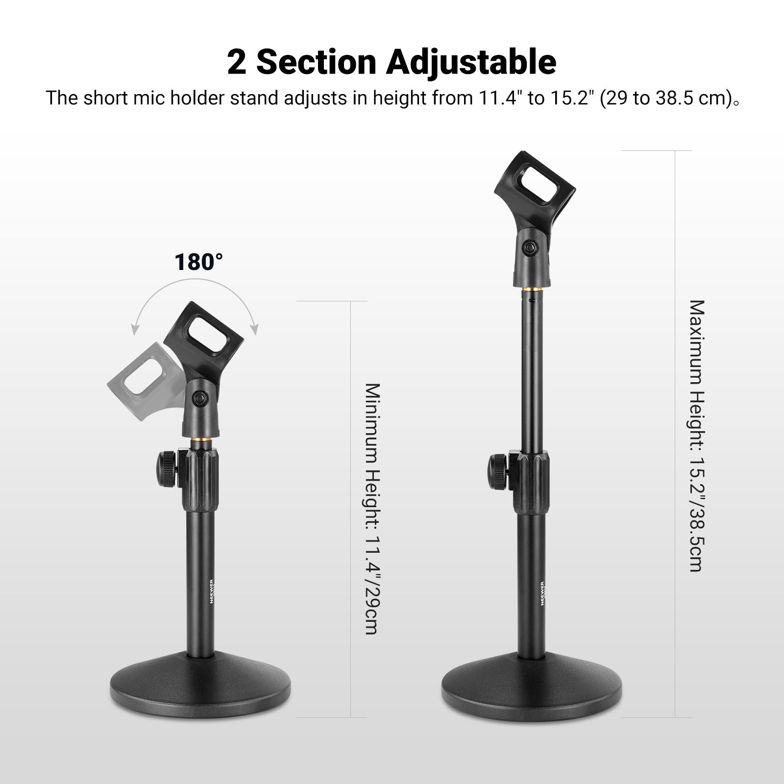 NEEWER MS015 Desk Microphone Stand