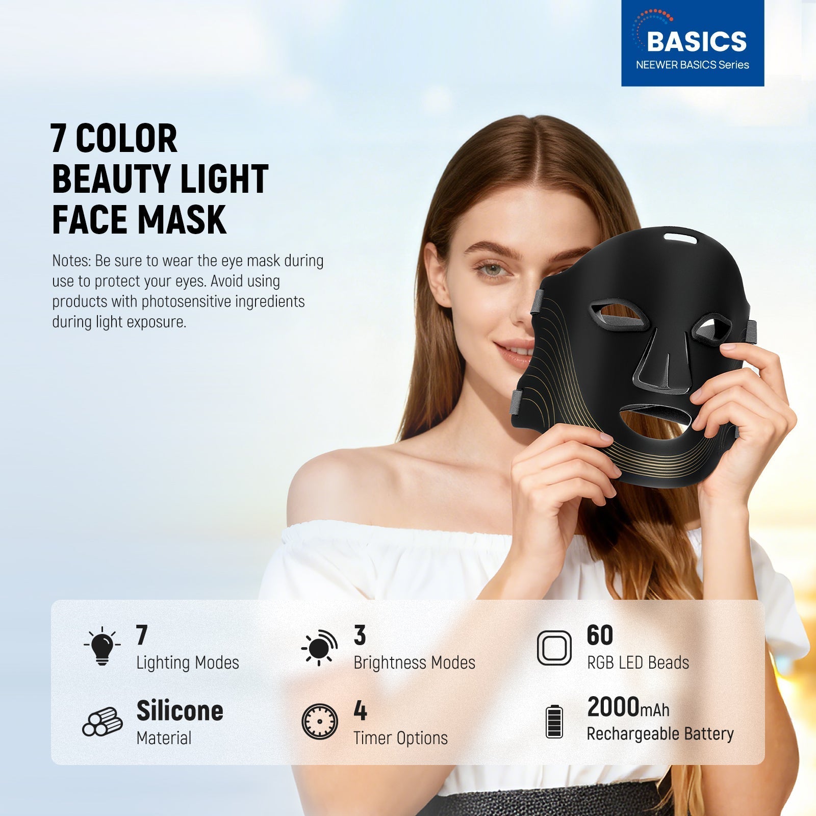 NEEWER BASICS M08 LED Face Beauty Mask
