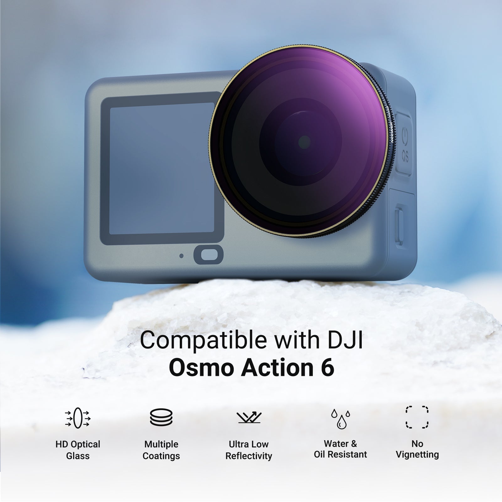 NEEWER Filter Set Compatible with DJI Osmo Action 6