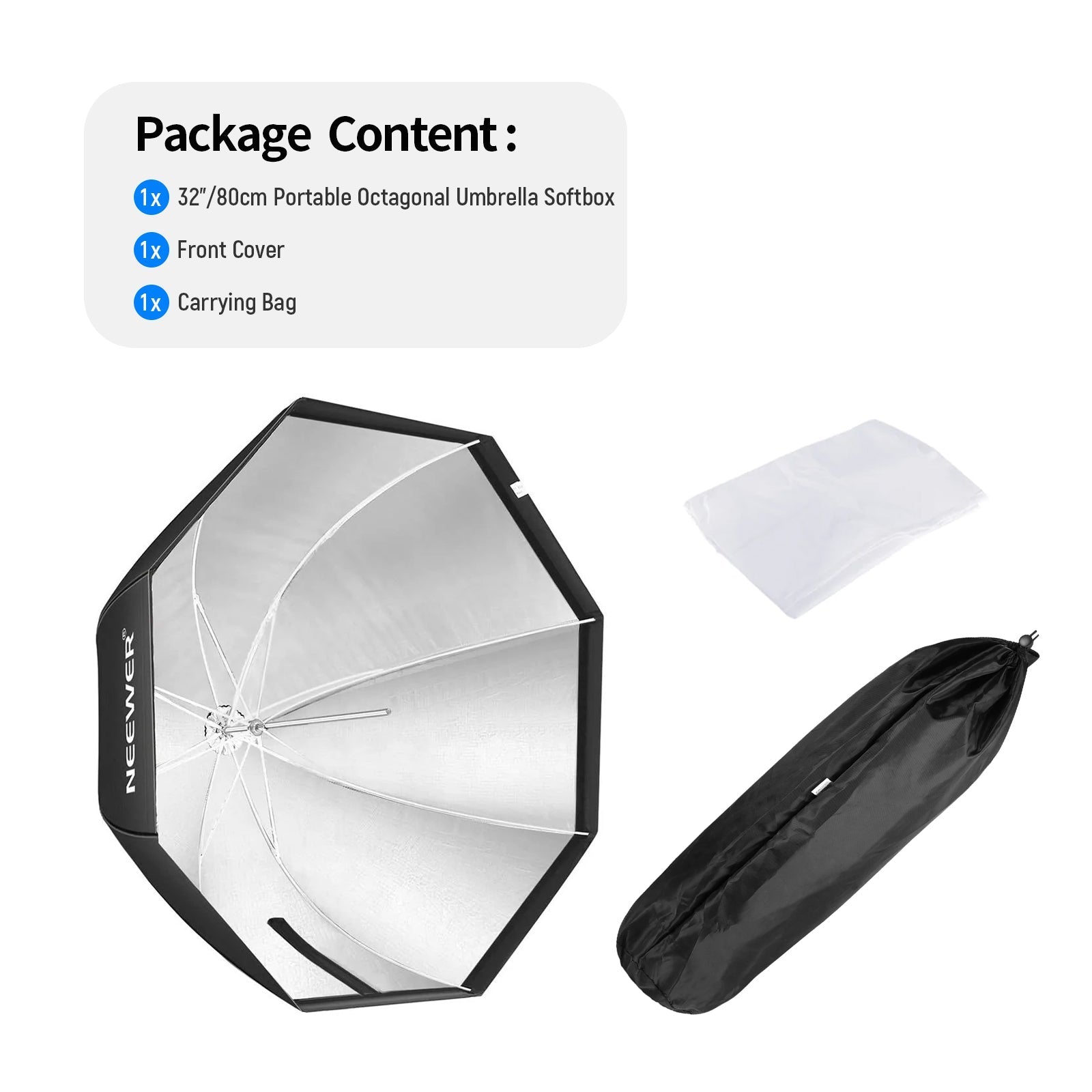 NEEWER 80CM/120CM Octagon Speedlight Umbrella Softbox