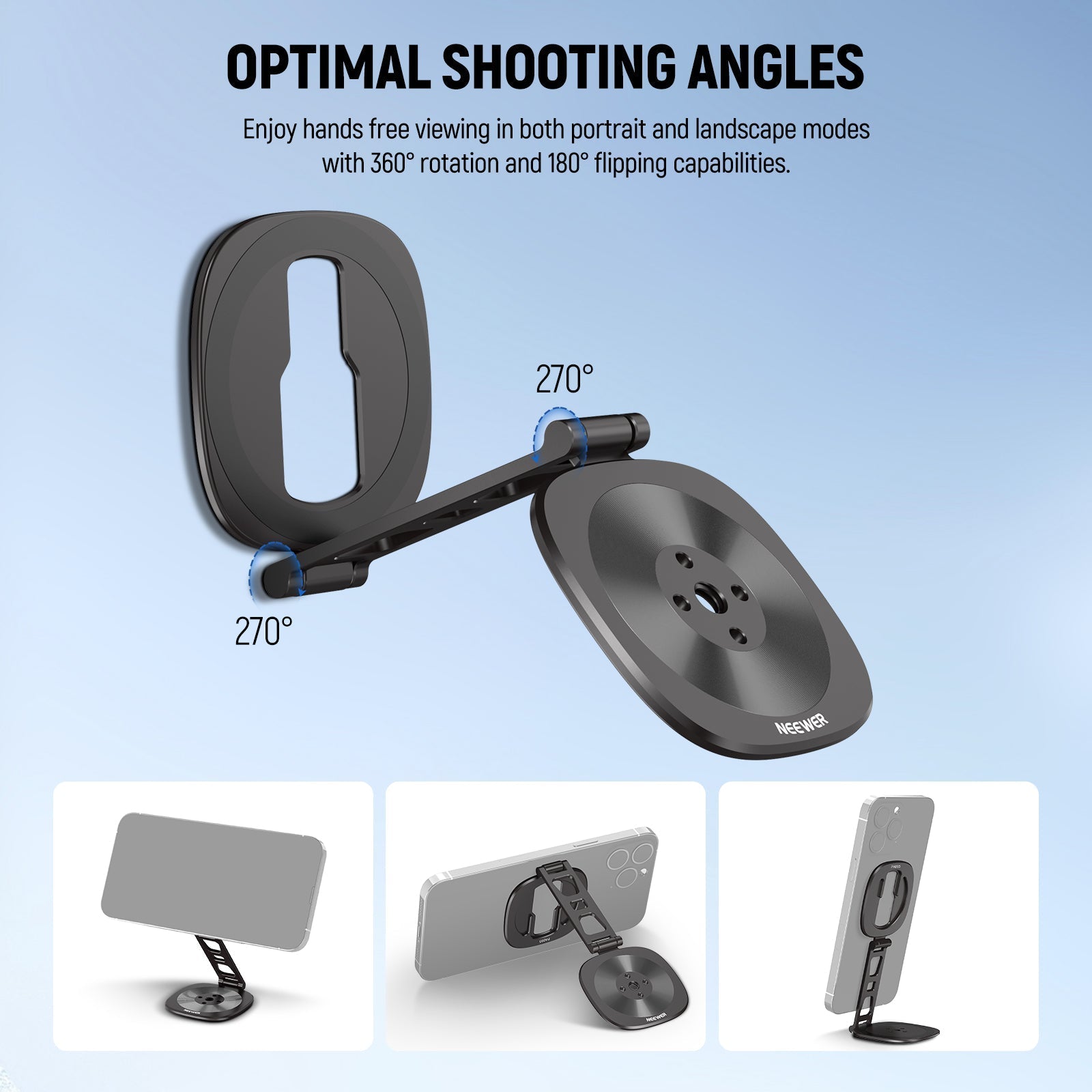 NEEWER PA095 Dual Magnetic Phone Holder