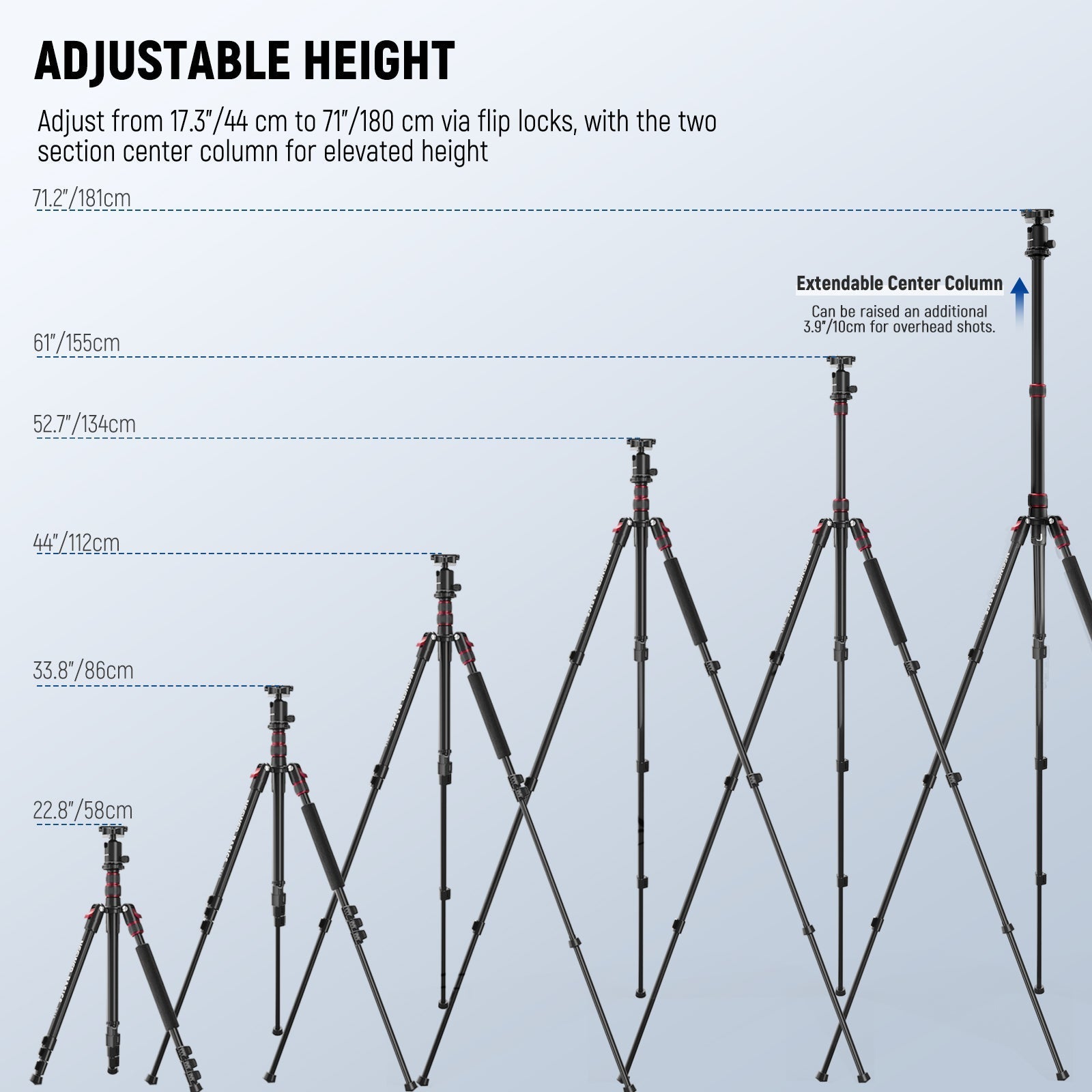 NEEWER BASICS TP15 71" Camera Tripod Monopod