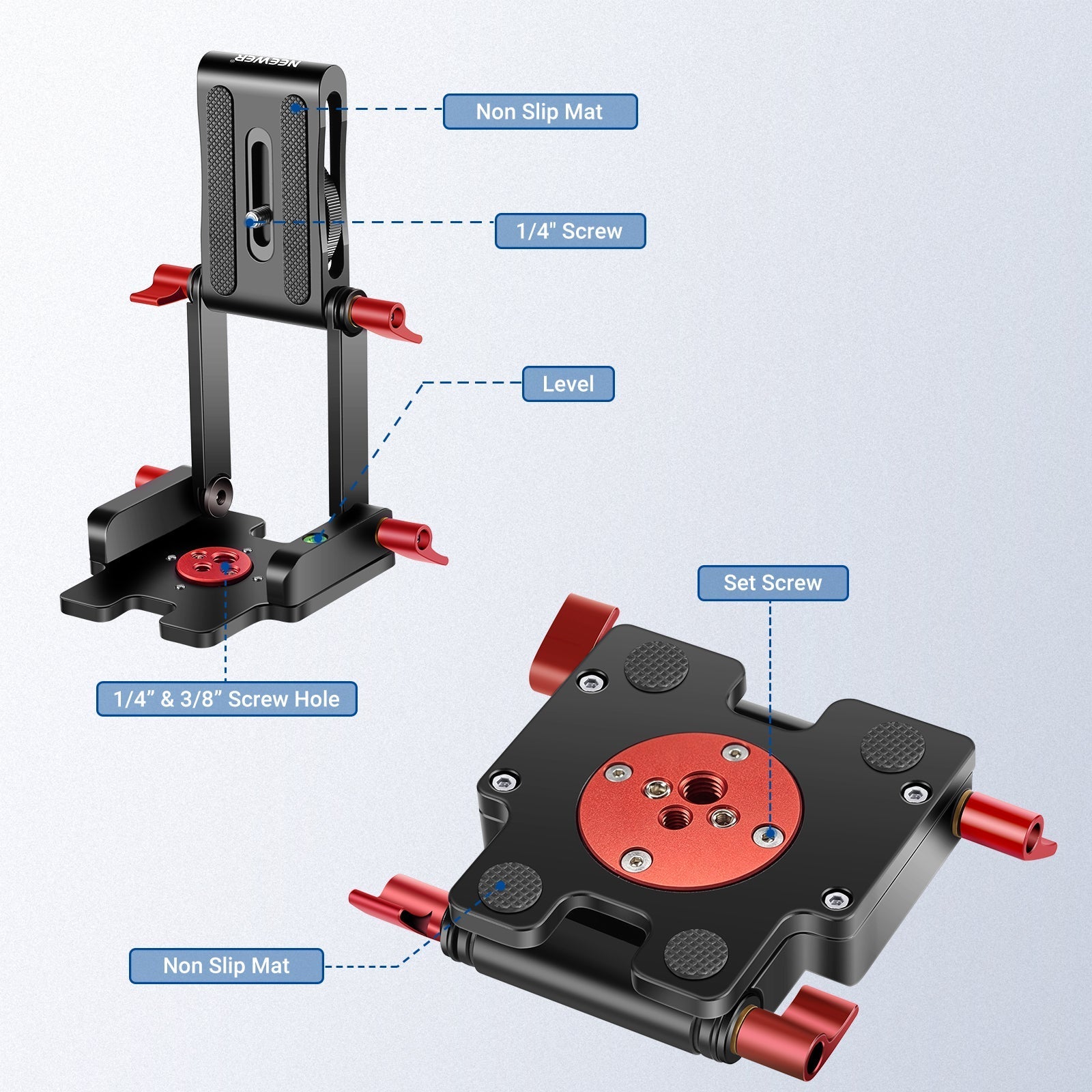 NEEWER Upgraded Z-Flex Tilt Tripod Head