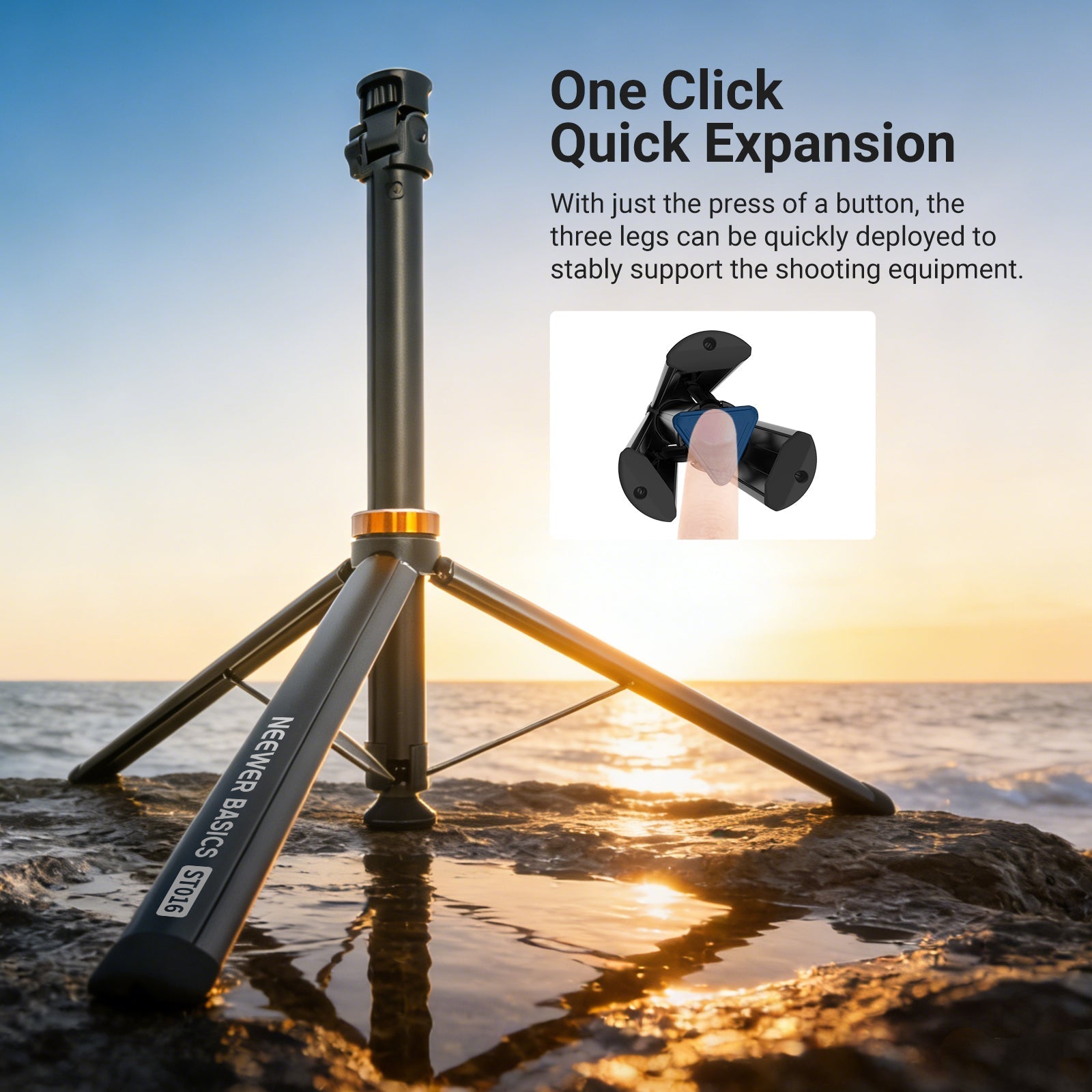 NEEWER BASICS ST016 One Touch Quick Assembly Light Stand
