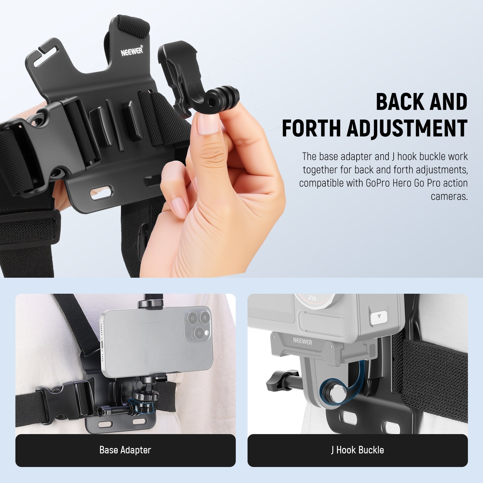 NEEWER GP-74 Phone Chest & Head Strap Mount Accessories Kit
