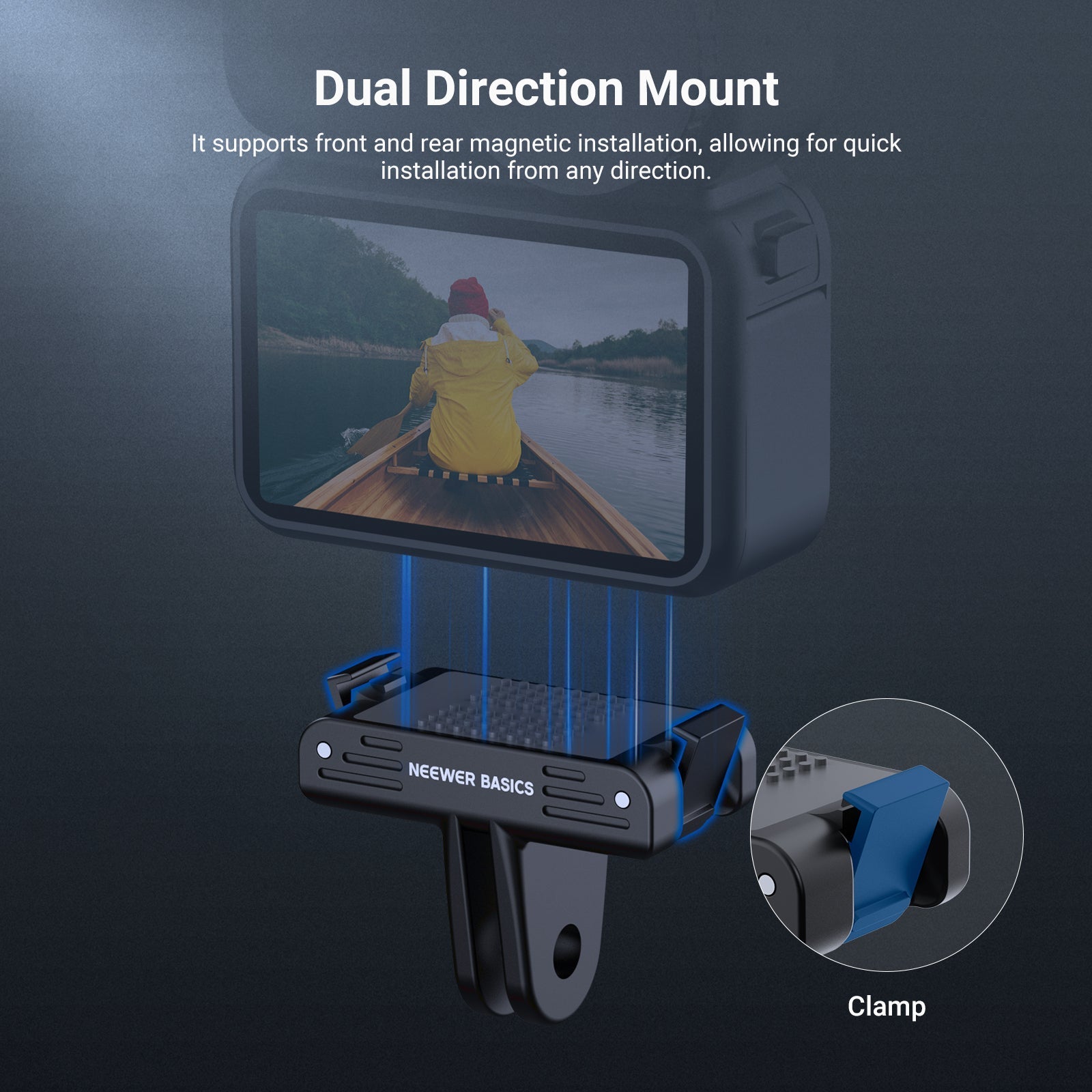 NEEWER BASICS AC057 Magnetic Mount Adapter For DJI Osmo Nano