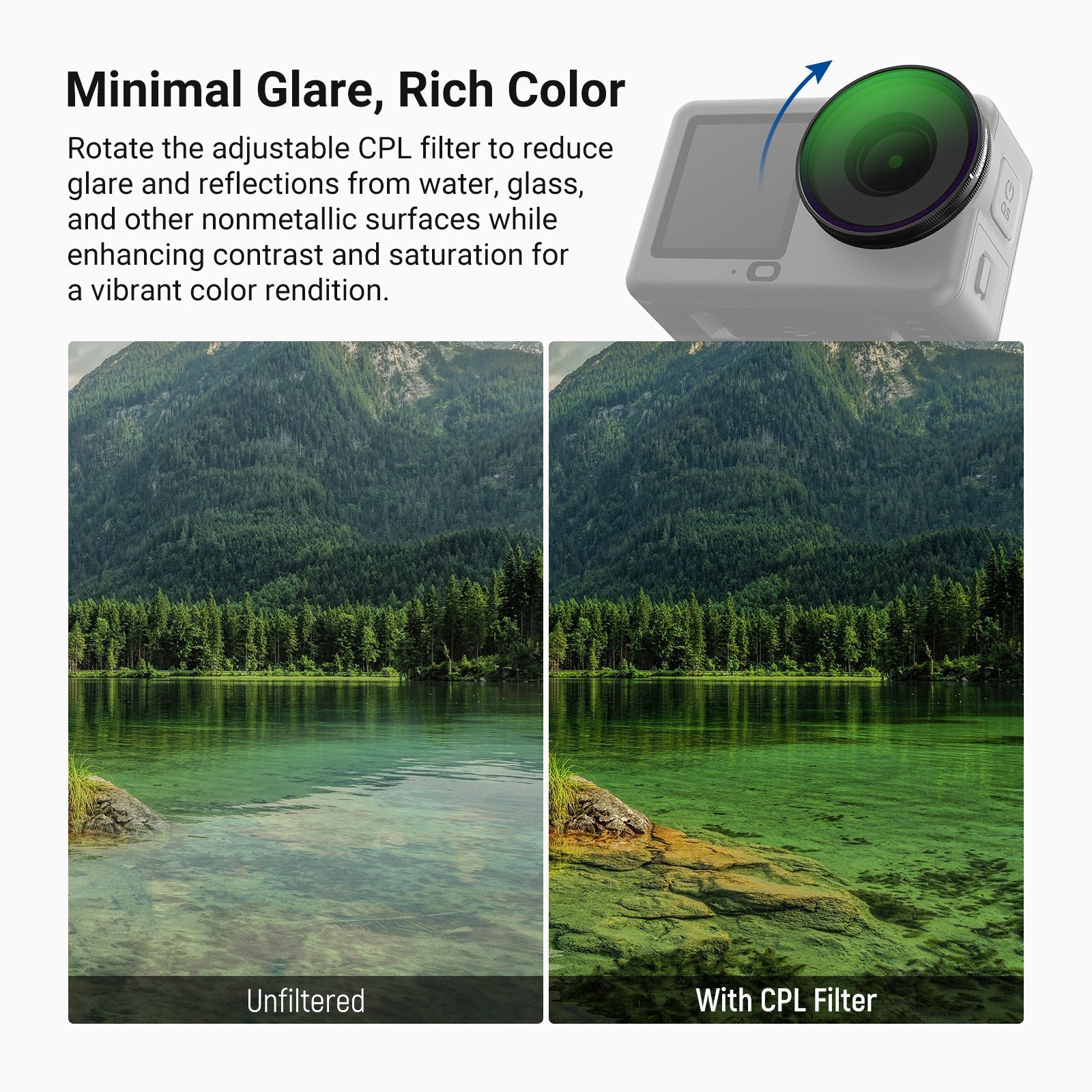 NEEWER FL-B100 Screw On Filter Set For DJI Osmo Action 6