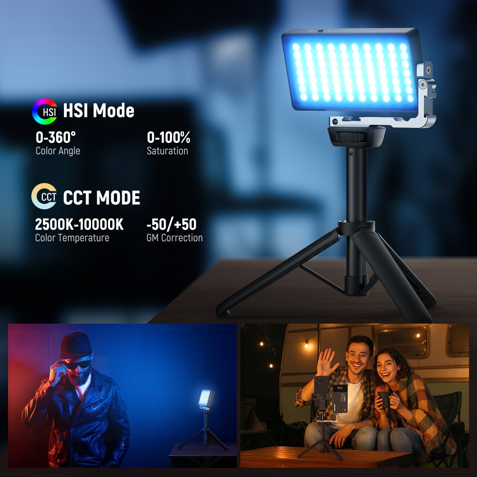 NEEWER SL90 RGB Video Light With App & 2.4G Control