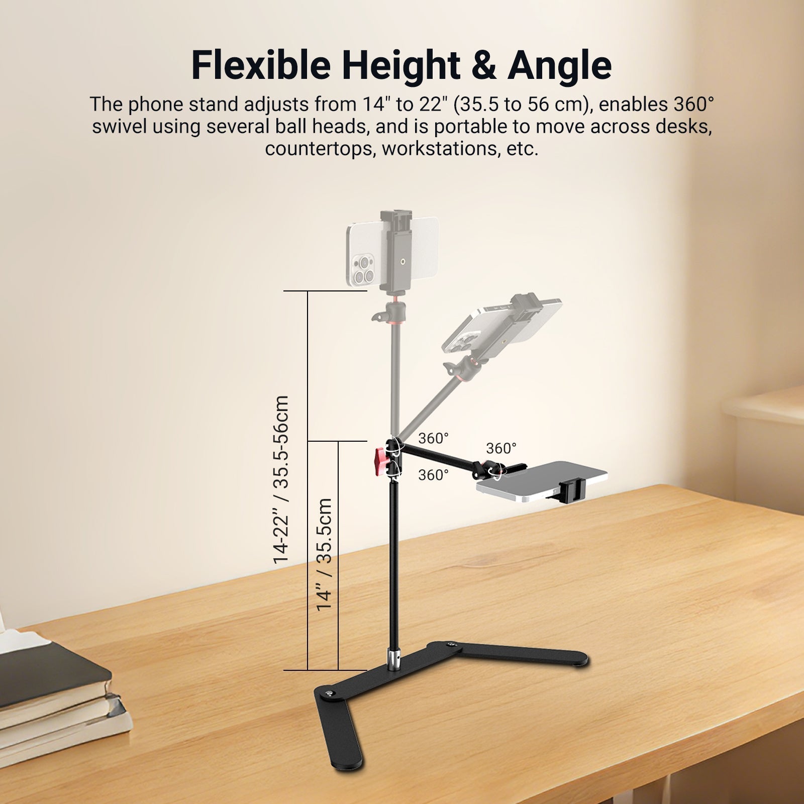 NEEWER DS026 Overhead Phone Tripod Stand