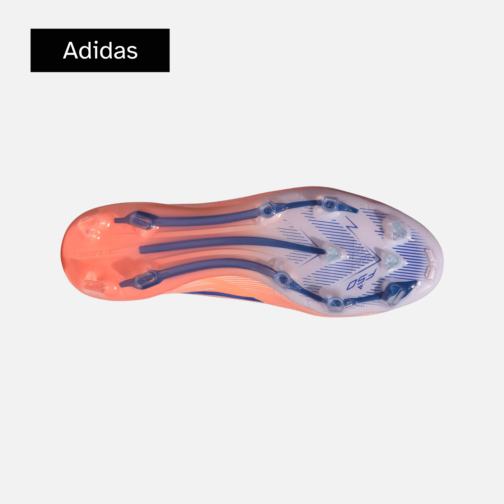 adidas F50 Elite Laceless 'Beam Orange/Lucid Blue/Cloud White'