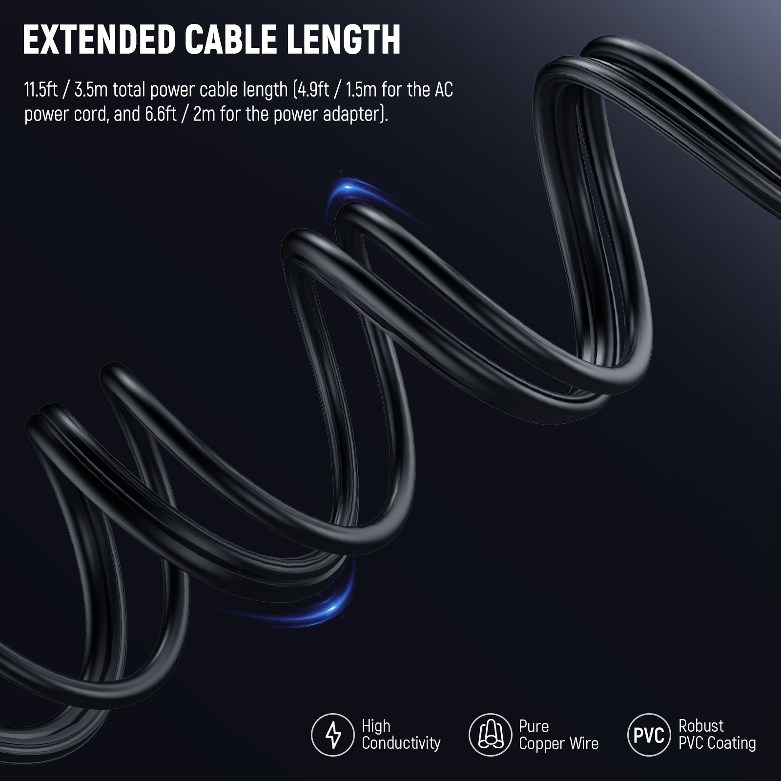 NEEWER NC-Q4 Power Adapter and Power Cord Set for Q4/Q4PRO Flash