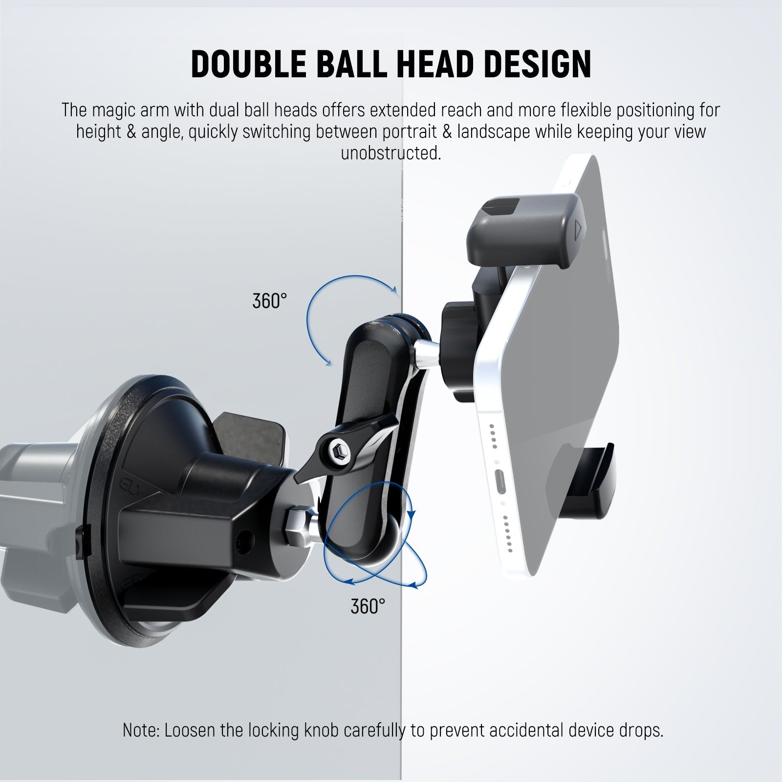 NEEWER PA136/PA137 Suction Cup Car Phone Holder