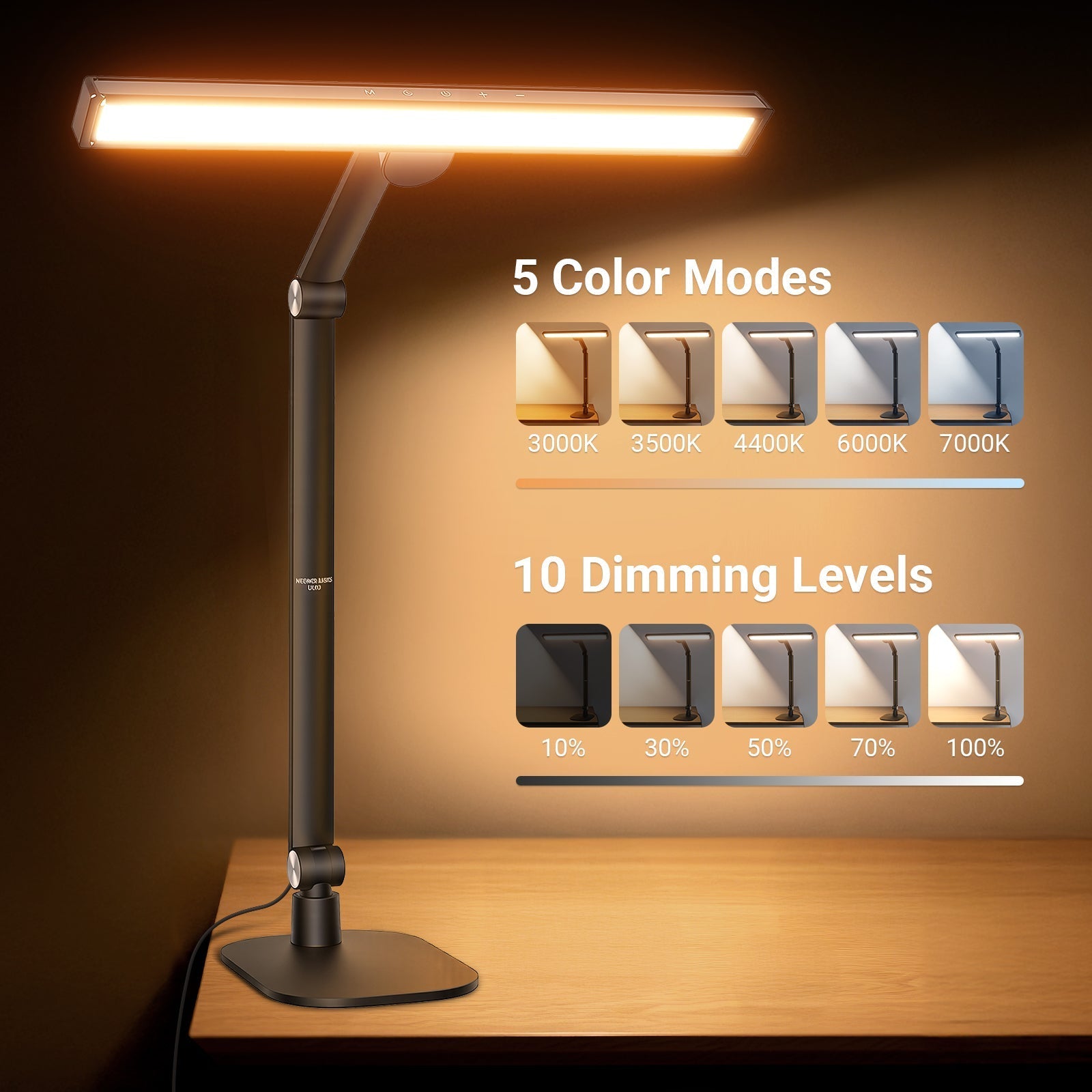NEEWER BASICS DL03 18" LED Architect Desk Lamp with Base