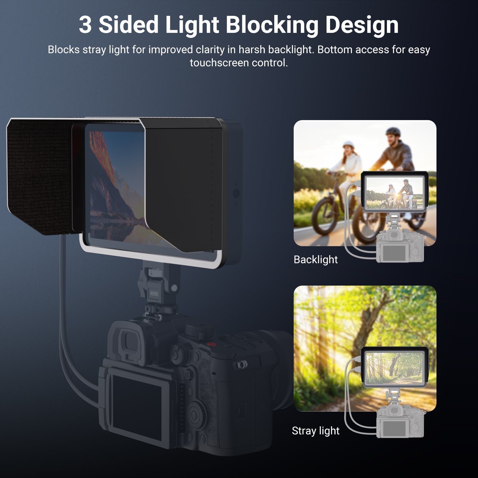 NEEWER MA009 Monitor Sunshade Hood for F700U Monitor