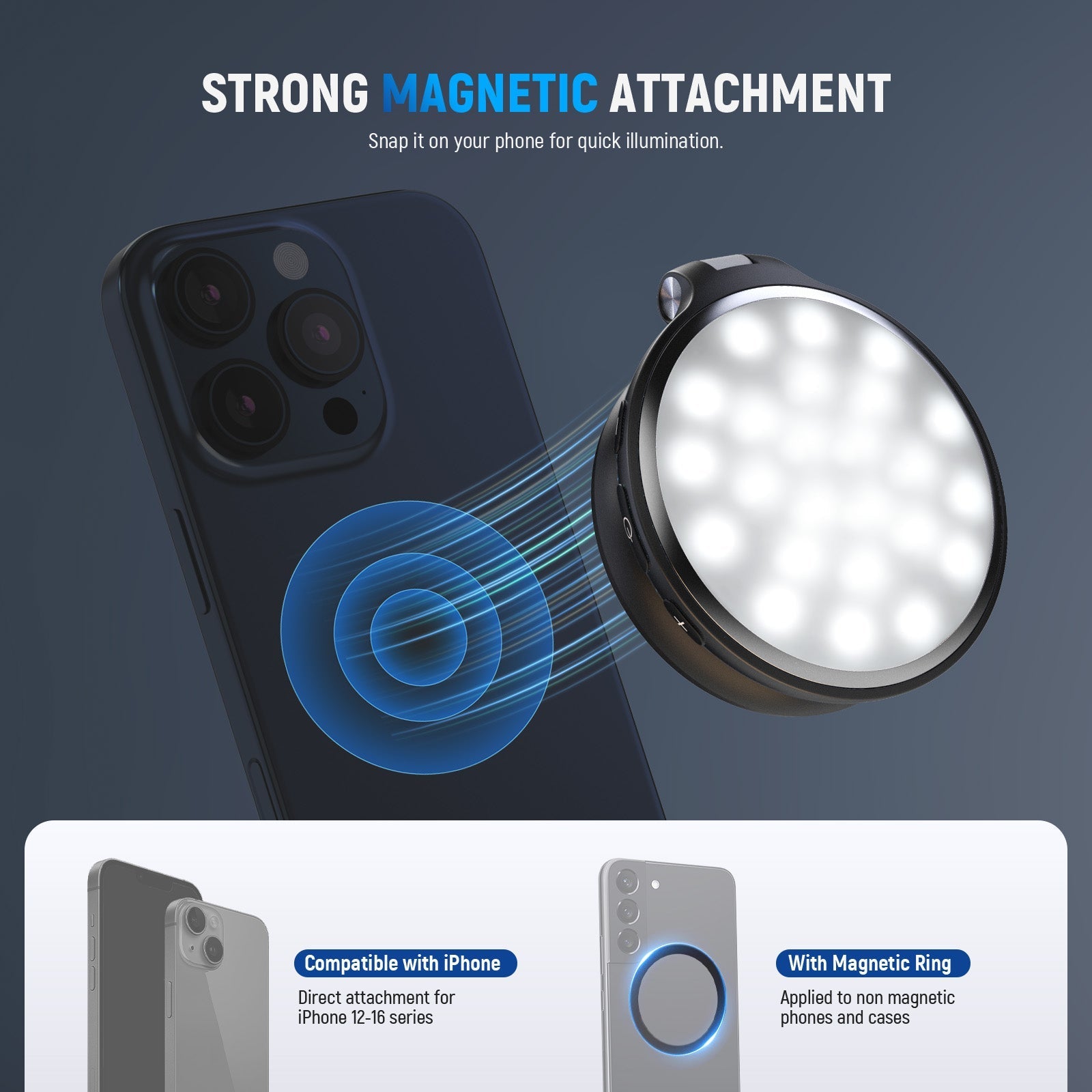 NEEWER BASICS NL48R Magnetic LED Selfie Light