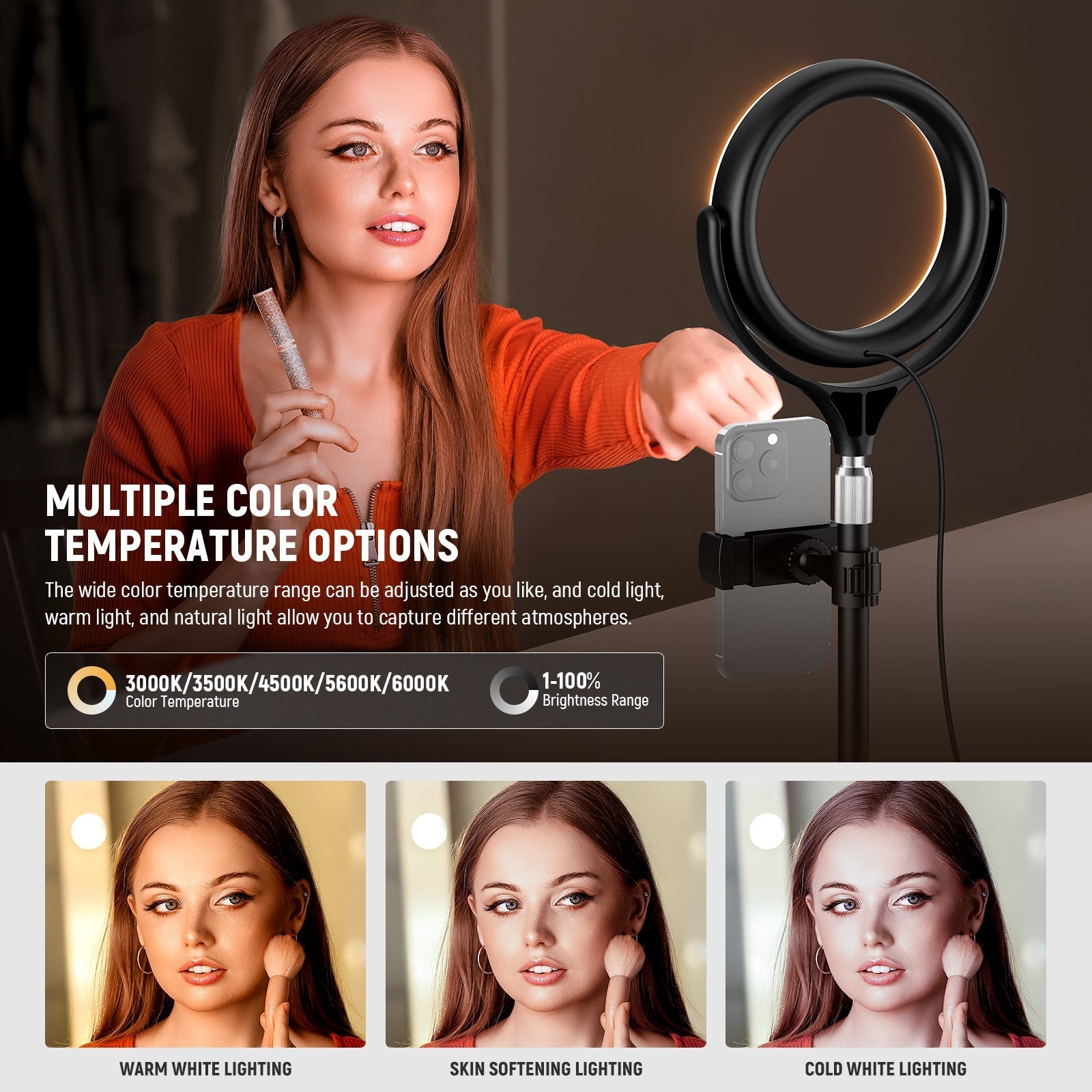 NEEWER BASICS RL7B 7" Desk Ring Light
